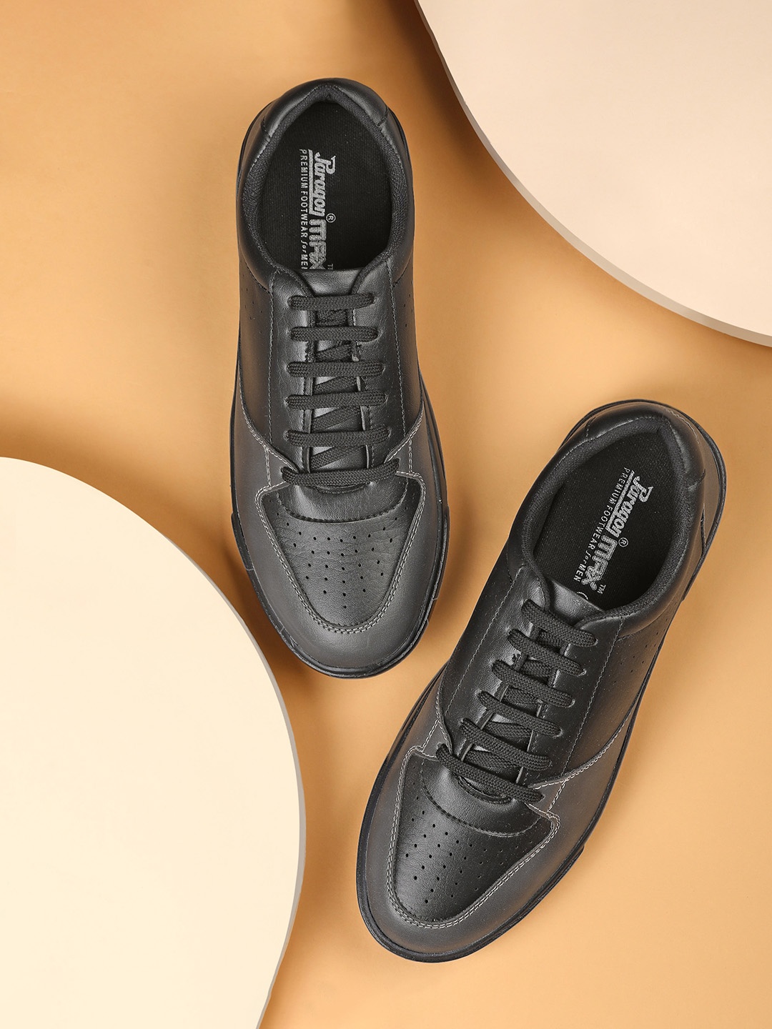 

Paragon Men Perforated Sneakers, Black