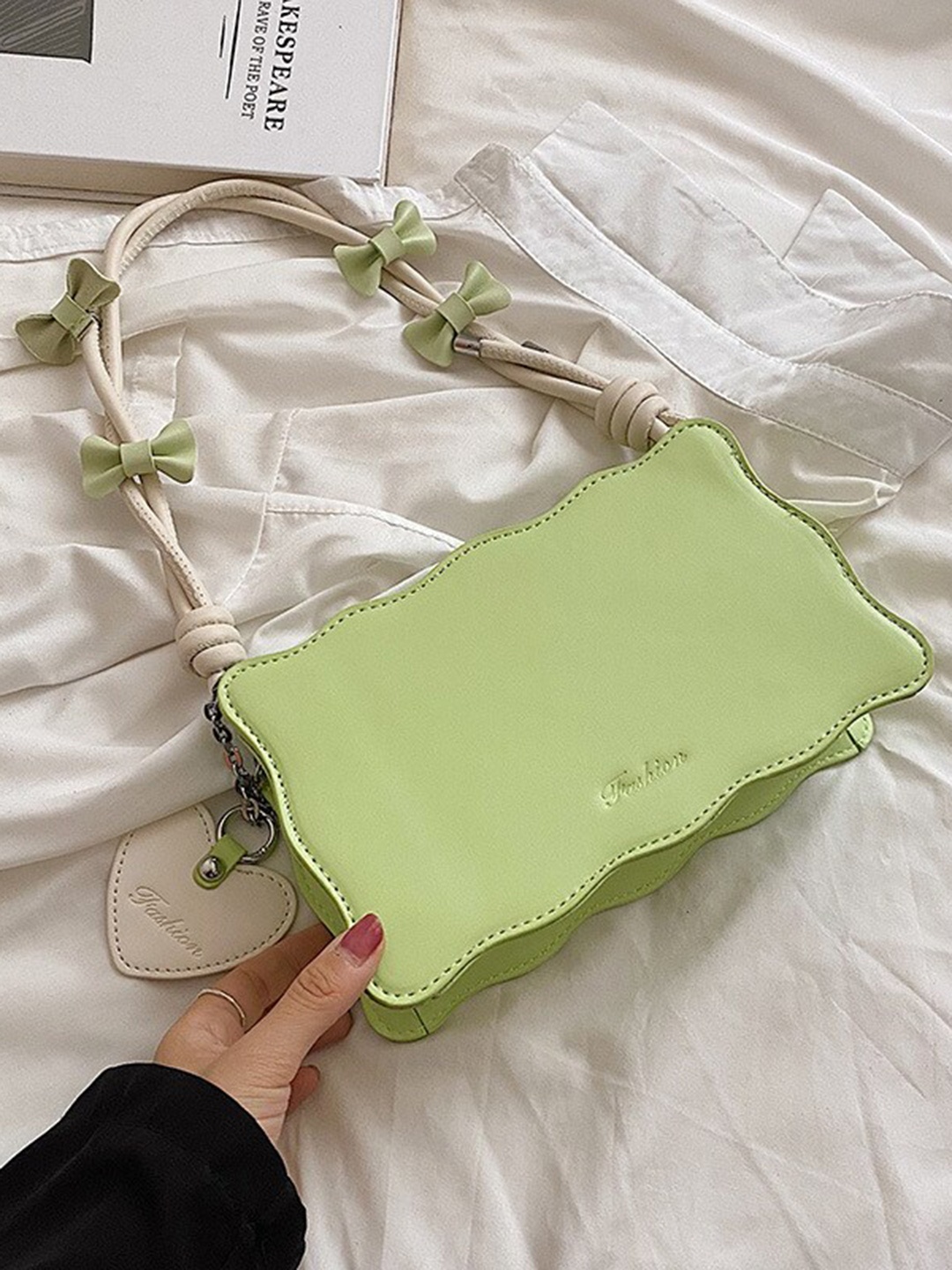 

Diana Korr PU Small Structured Shoulder Bag, Green
