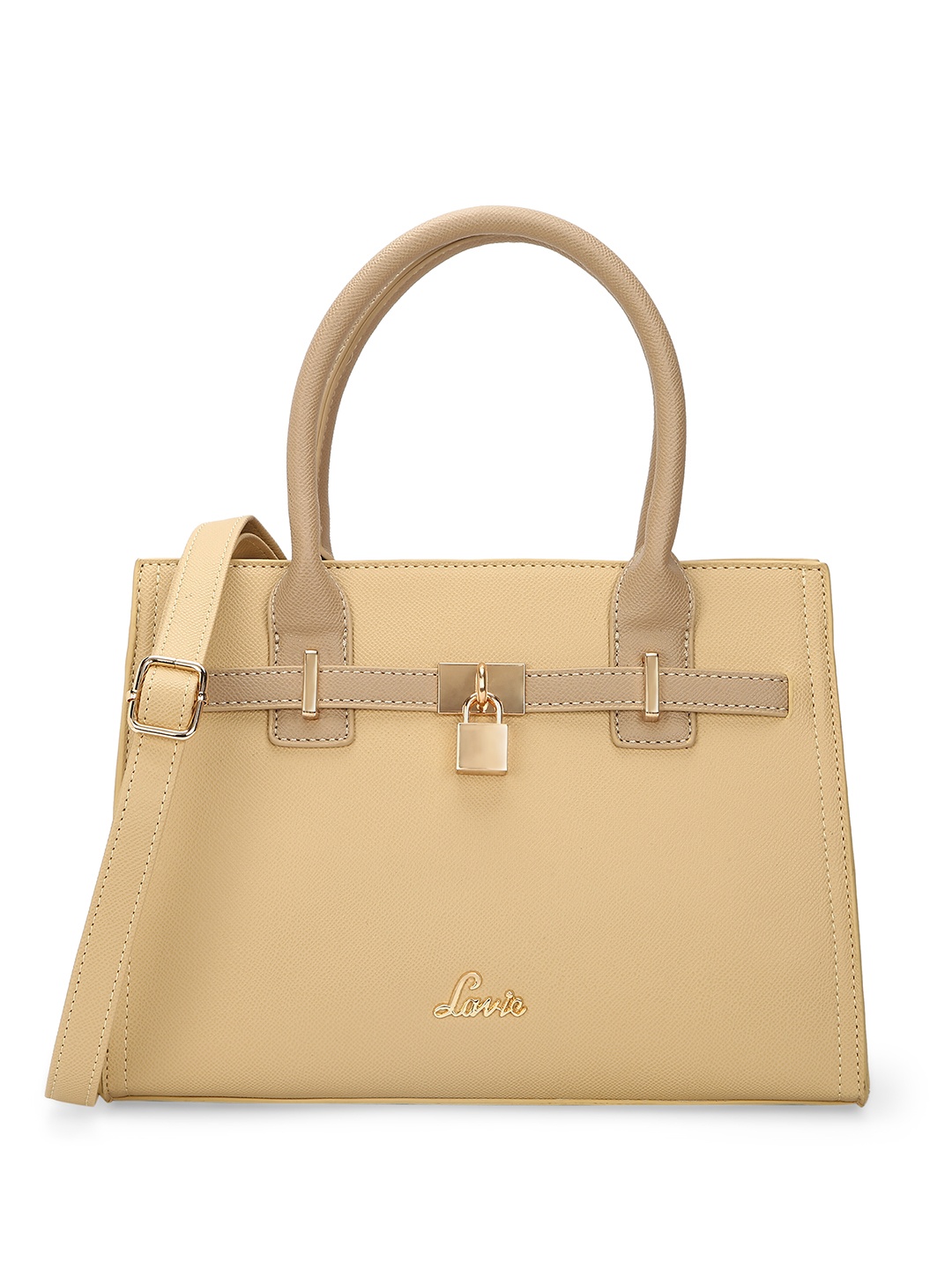 

Lavie Textured Structured Handheld Bag, Beige