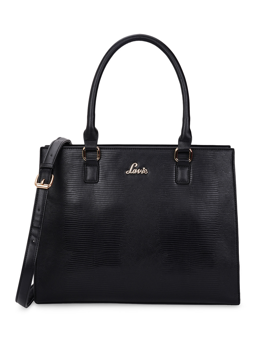 

Lavie Textured Structured Shoulder Bag, Black