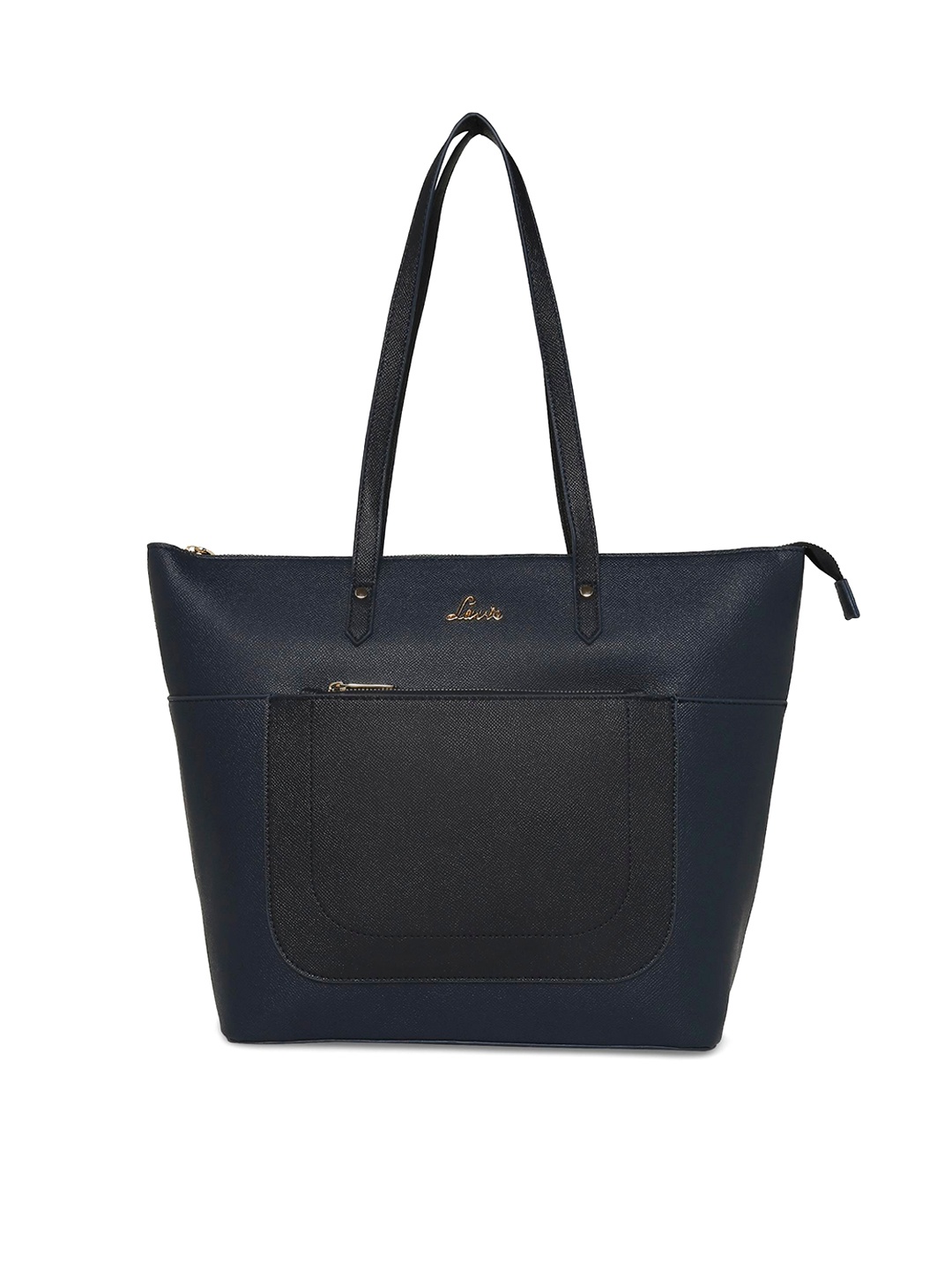 

Lavie Textured Structured Shoulder Bag, Navy blue