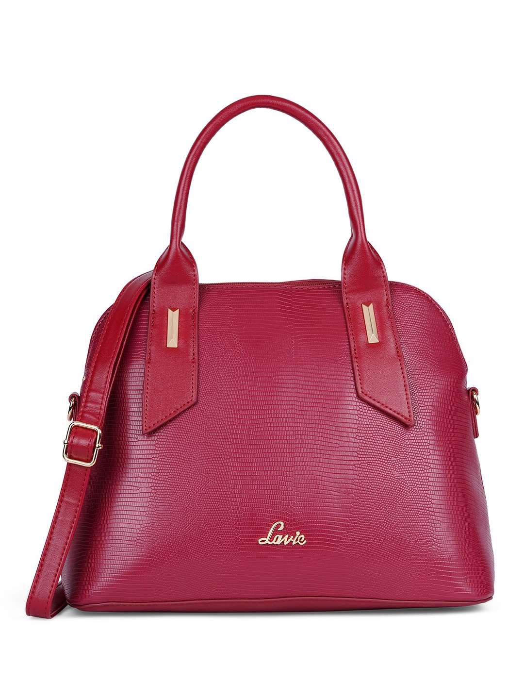 

Lavie Textured Structured Handheld Bag, Maroon