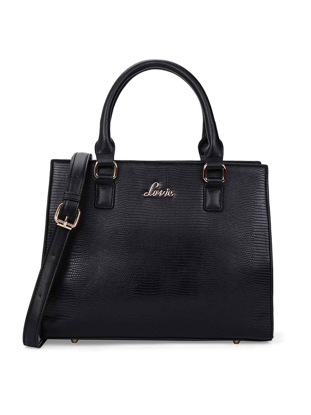 

Lavie Textured Structured Handheld Bag, Black