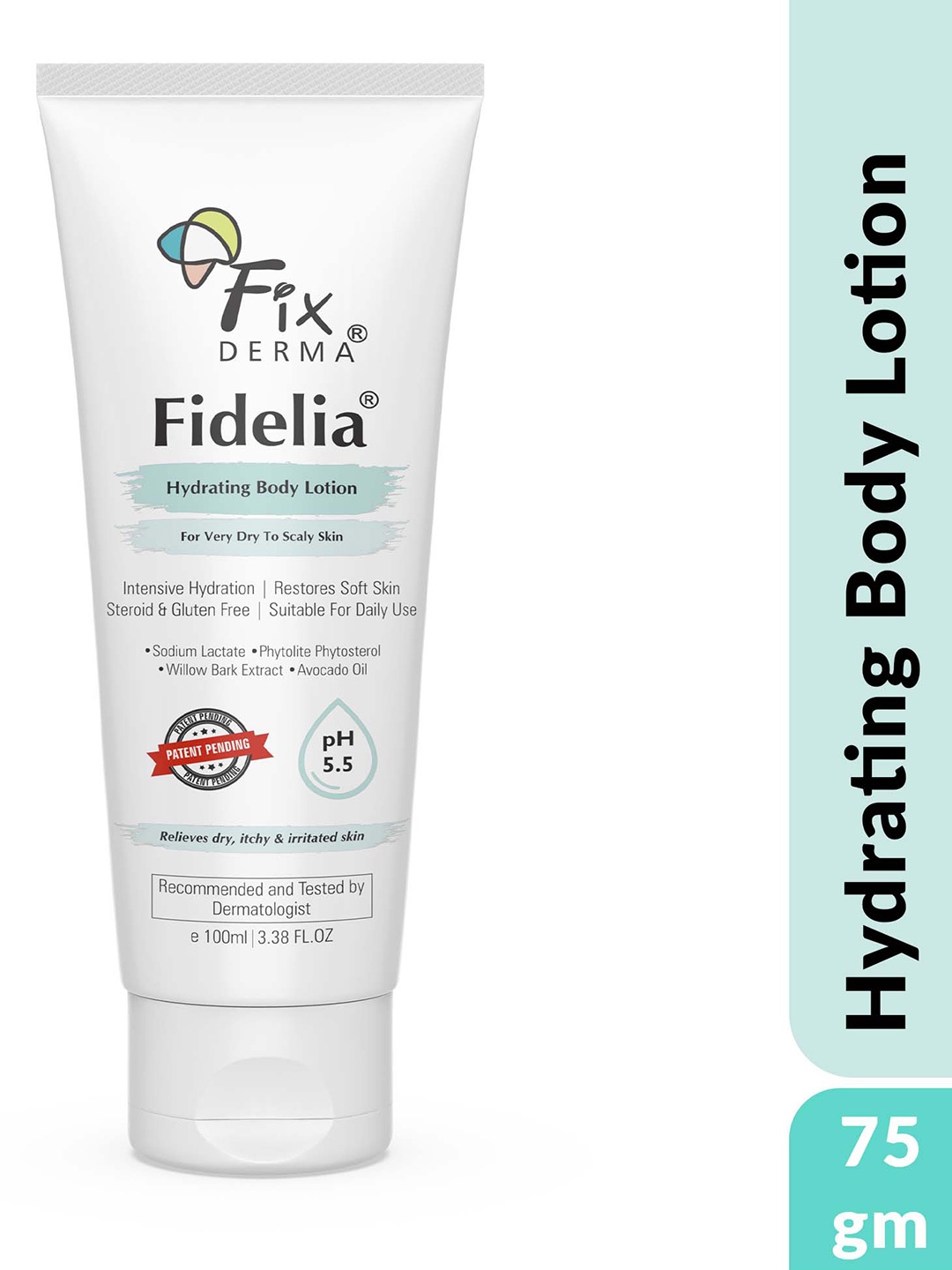 

FIXDERMA Fidelia Hydrating Body Lotion with Avocado Oil - 100ml, White