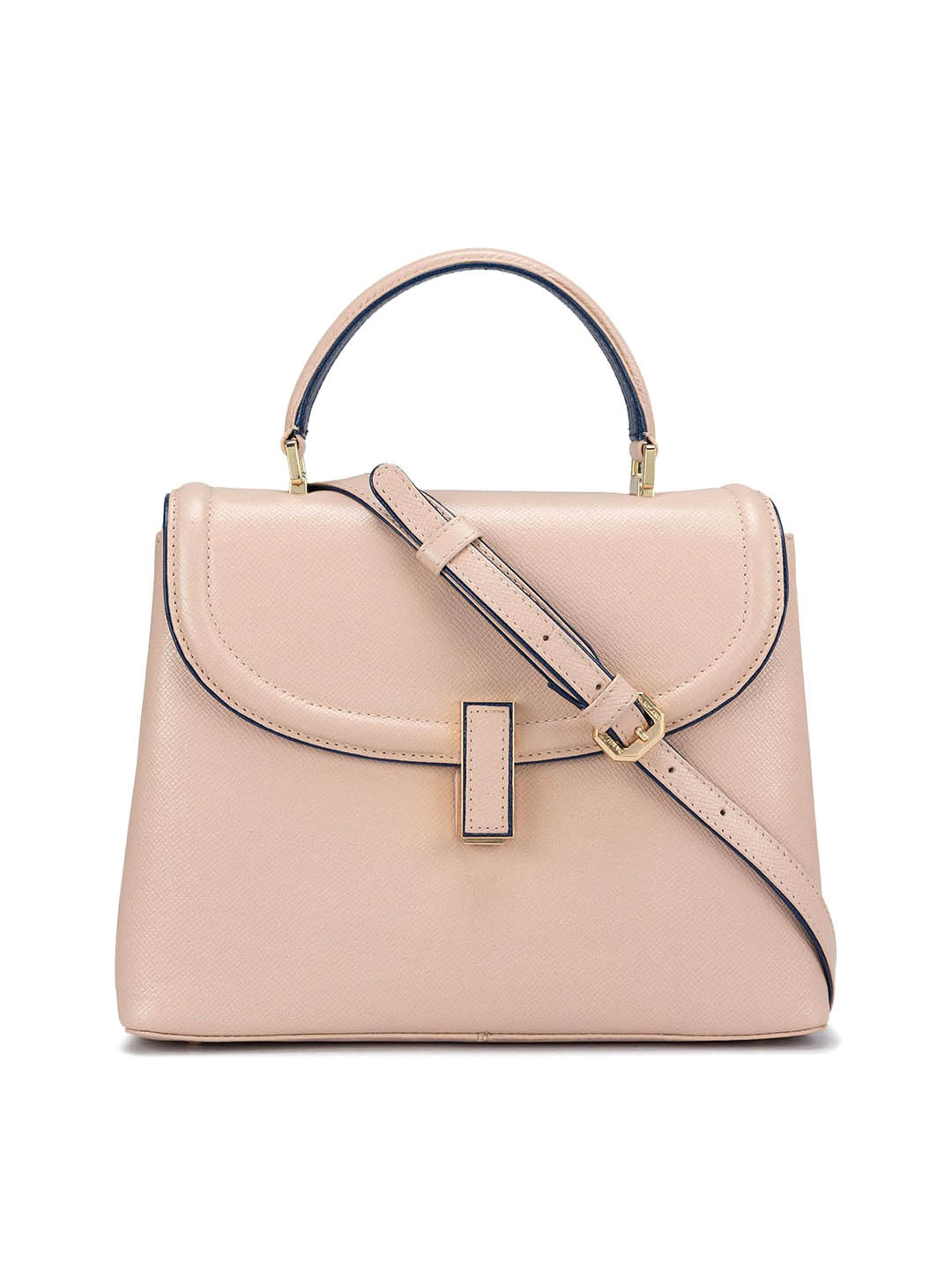 

Da Milano Leather Structured Satchel Bag, Pink