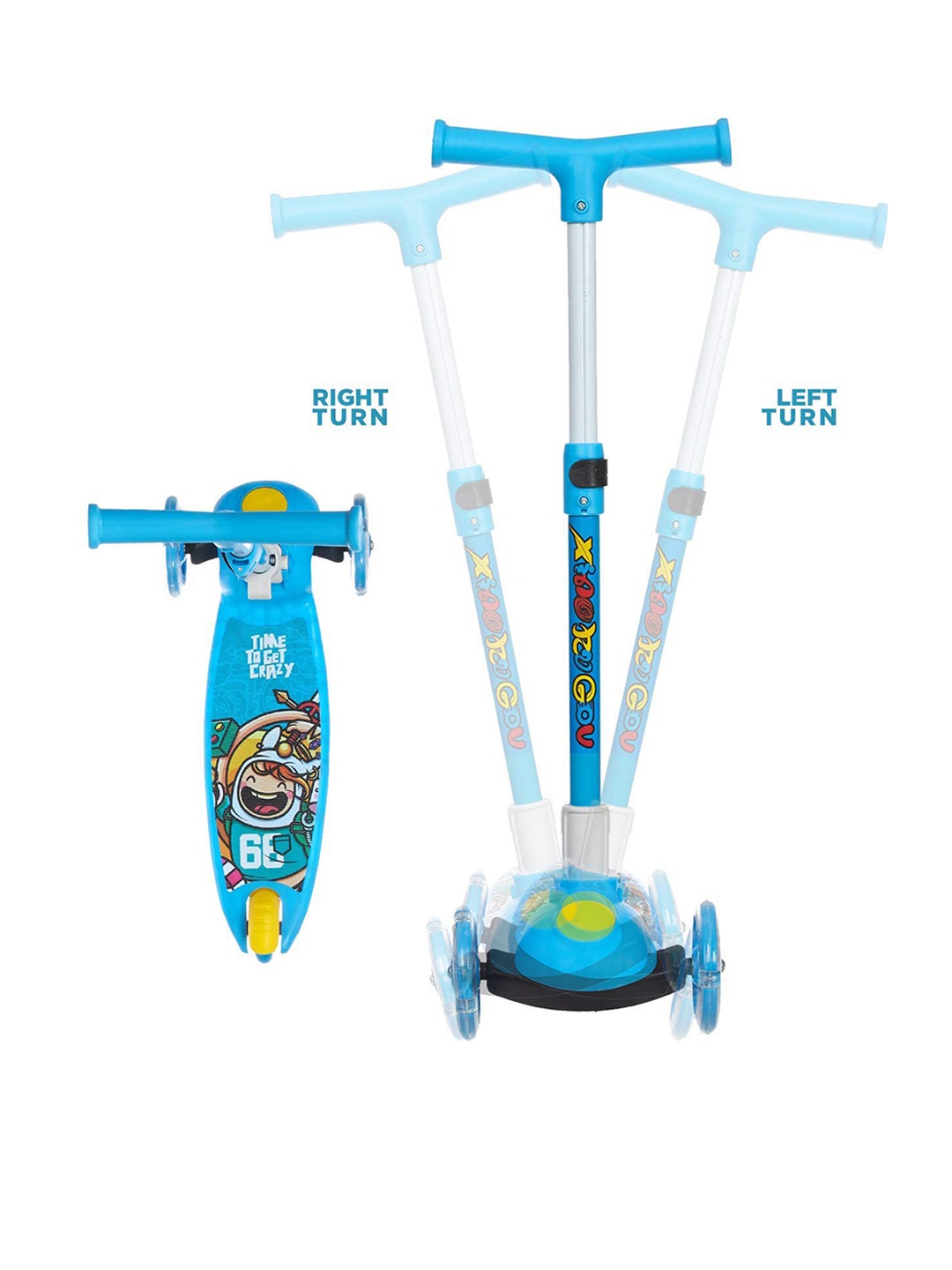 

MUREN Kids 3 Wheels LED Kick Scooter Ride On Vehicles, Blue