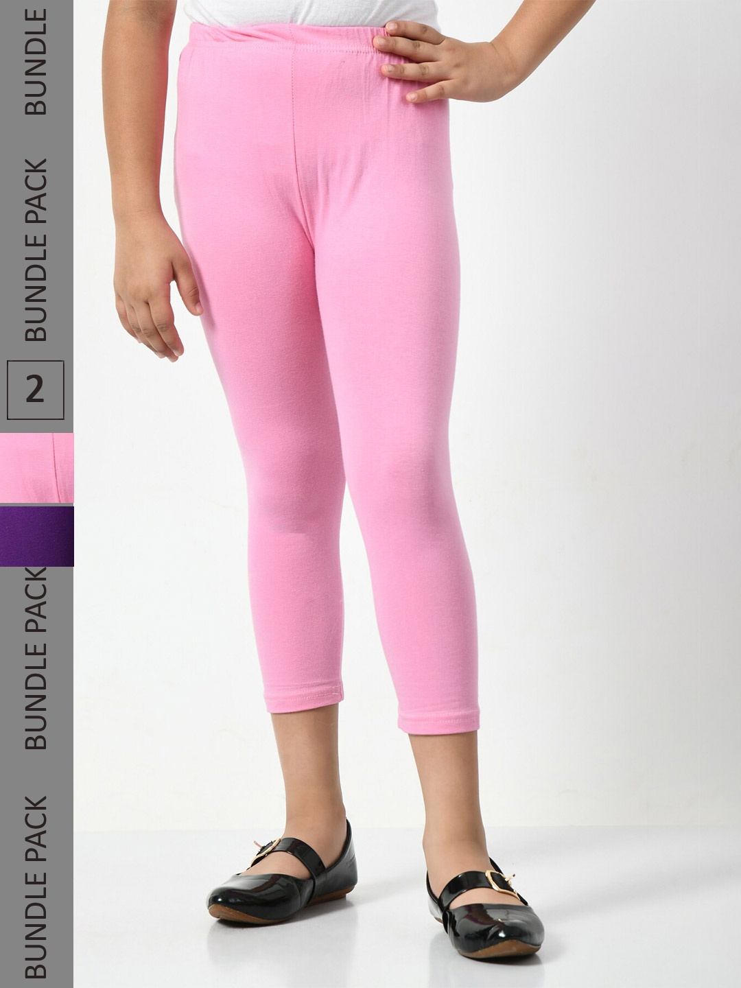 

BAESD Girls Pack Of 3 Capris, Pink