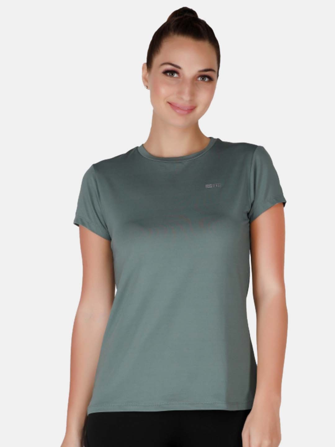 

Lovable Sport Round Neck Regular Fit T-shirt, Green