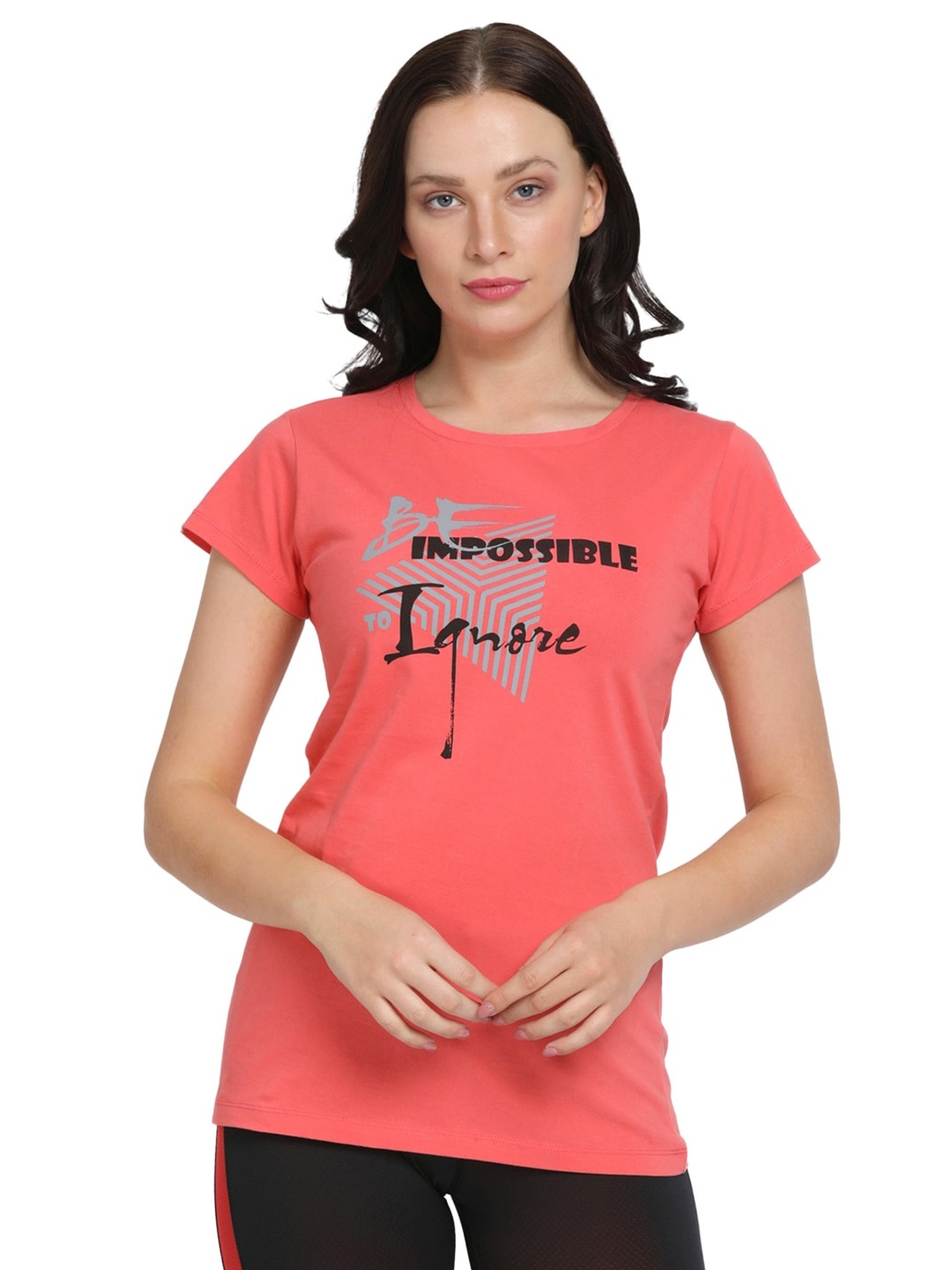 

Lovable Sport Typography Printed Pure Cotton T-shirt, Pink