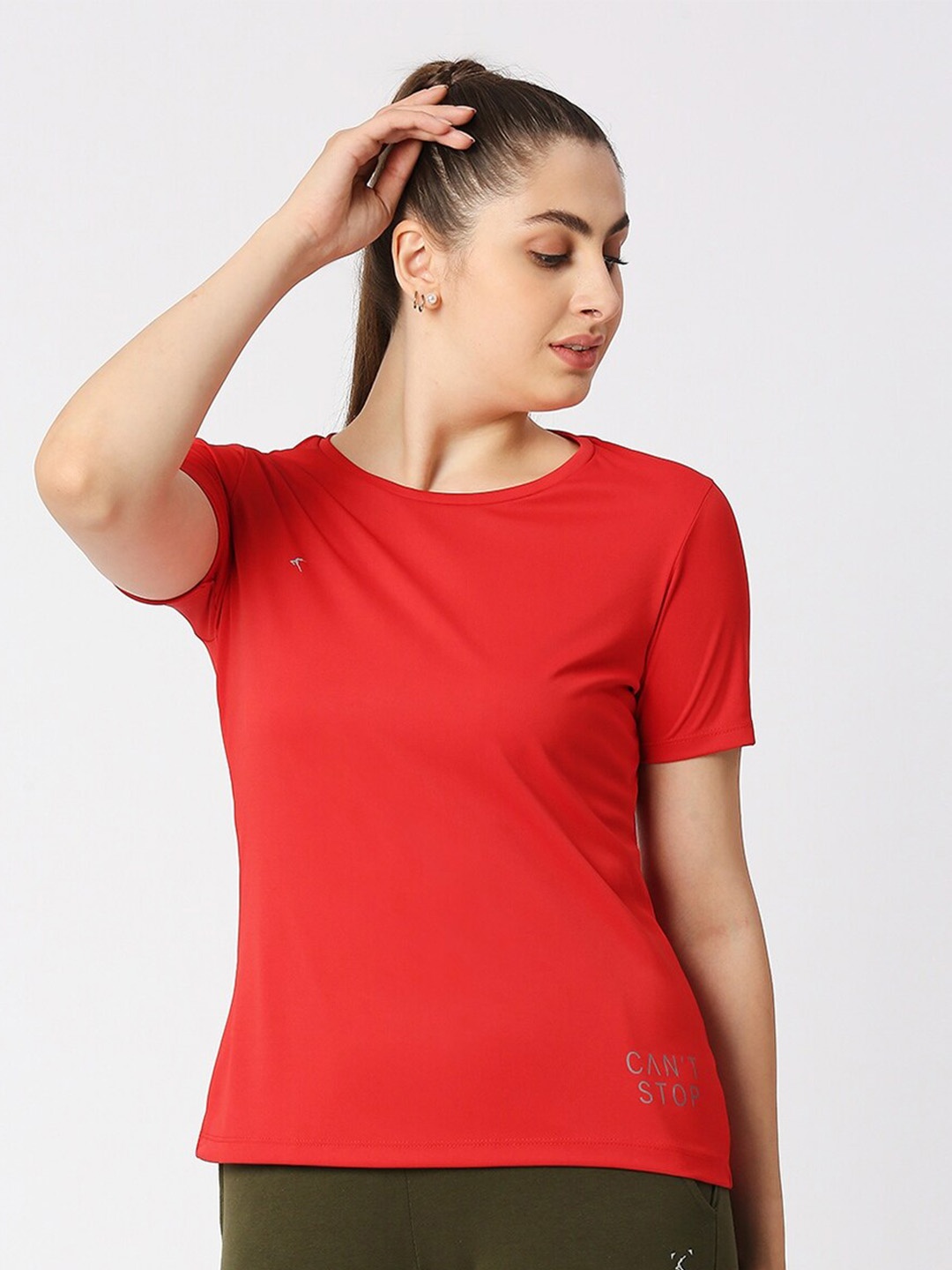 

Lovable Sport Round Neck Regular Fit T-shirt, Red