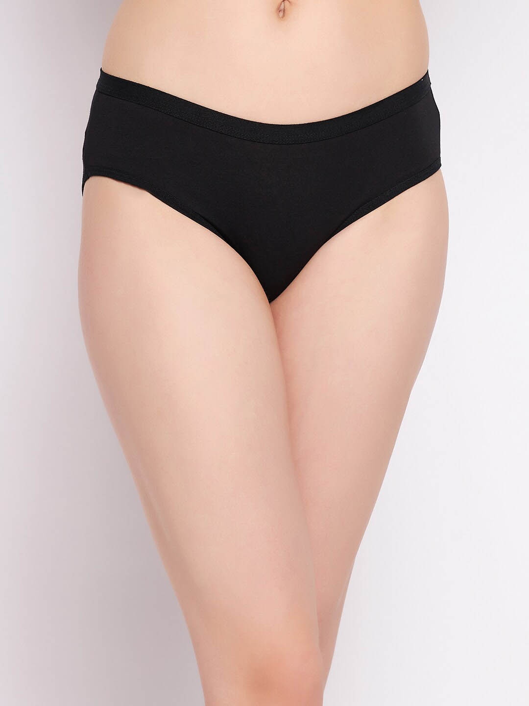 

Clovia Women Cotton Hipster Briefs, Black