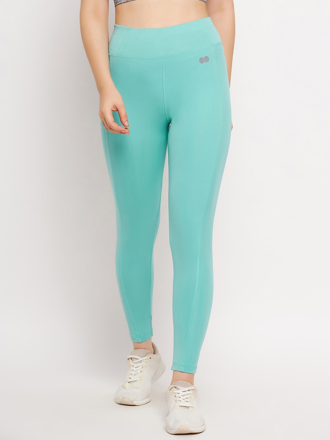 

Clovia Women Ankle-Length High-Rise Active Tights, Sea green