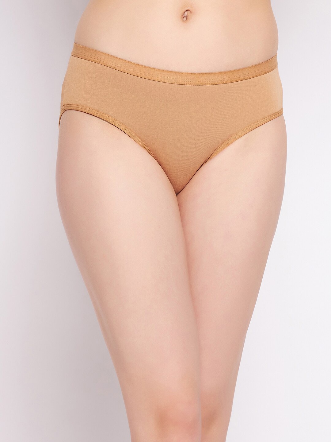 

Clovia Women Mid-Rise Cotton Hipster Briefs, Beige