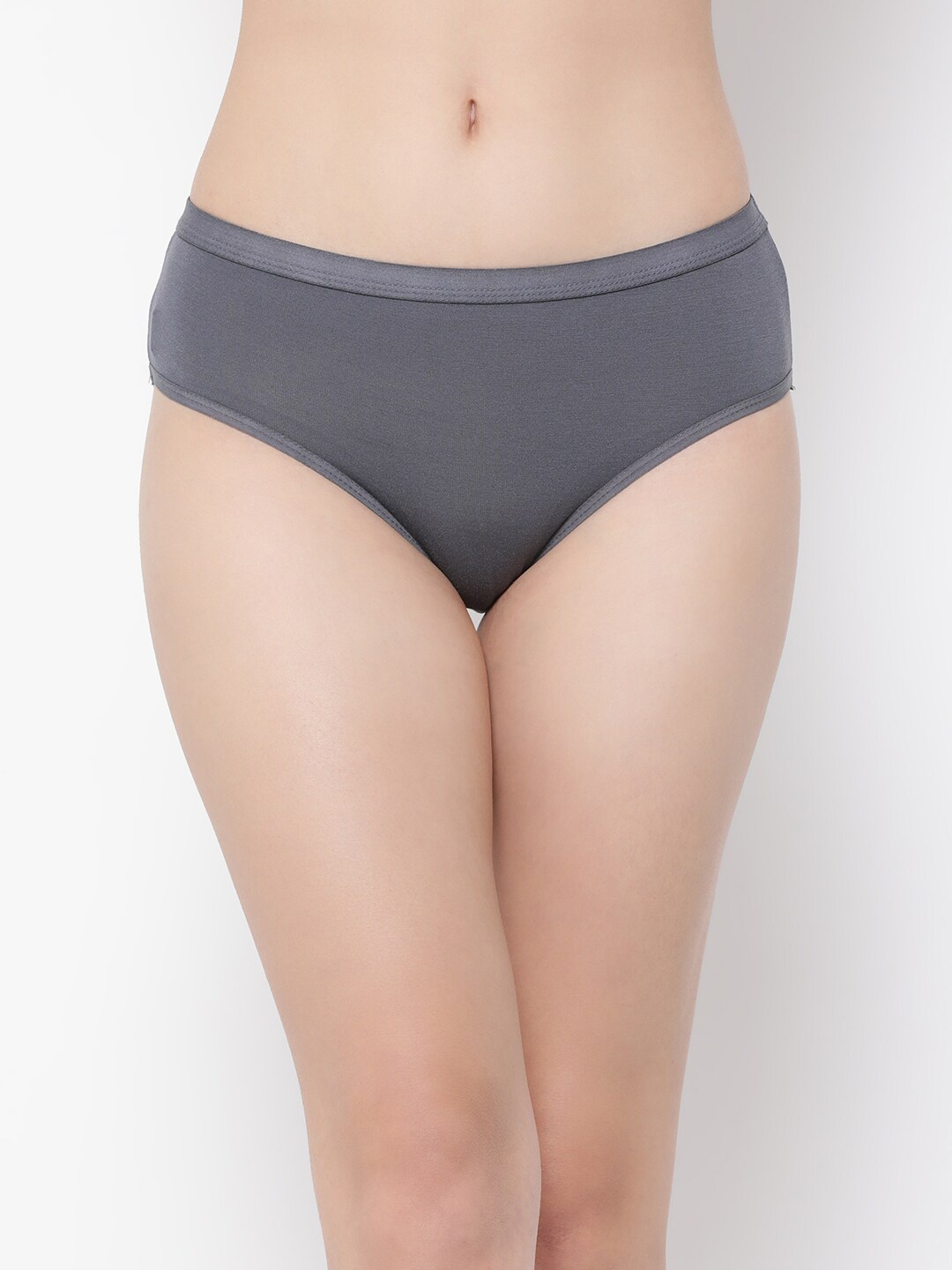 

Clovia Women Mid-Rise Modal Hipster Briefs, Grey