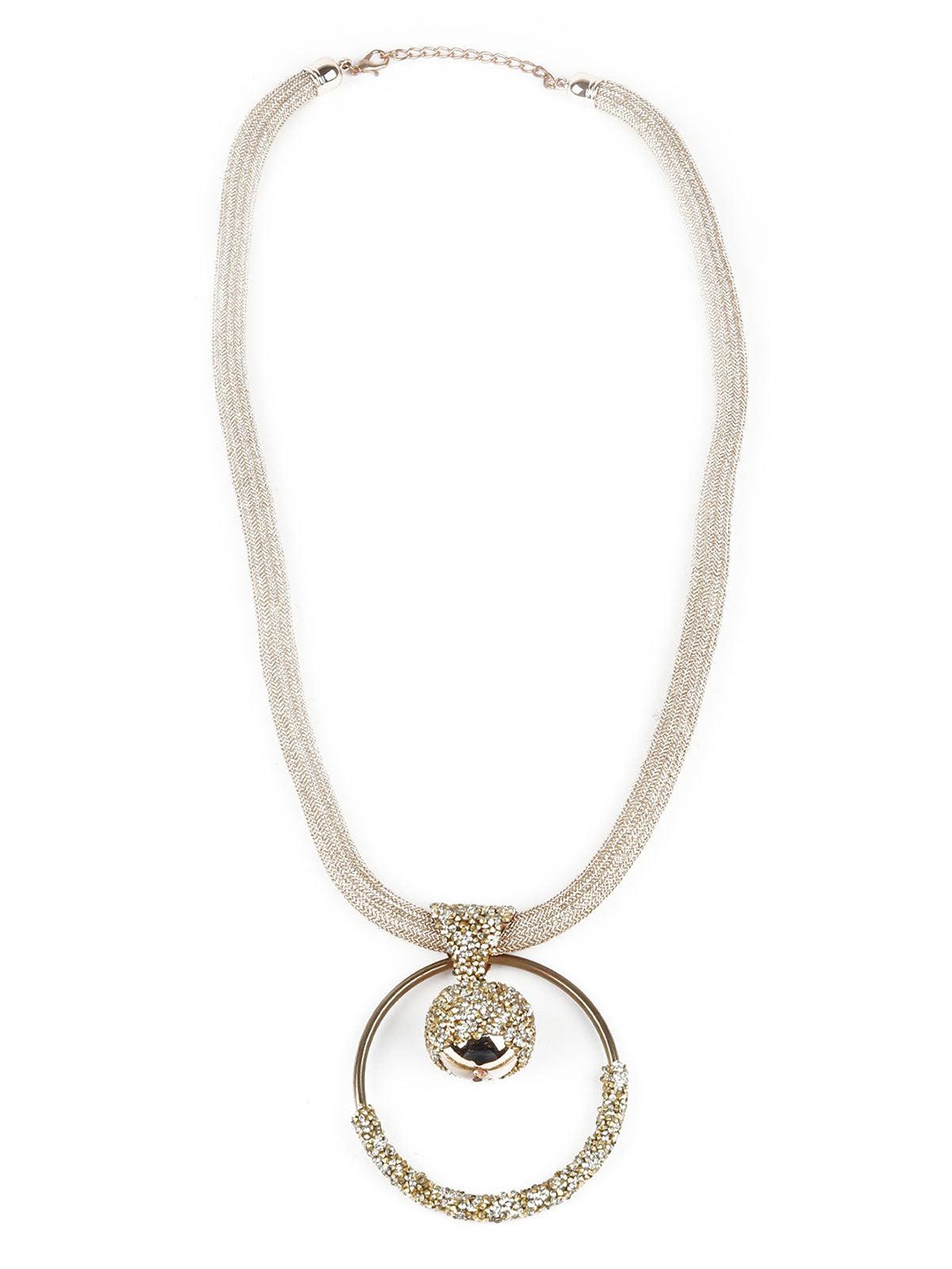 

ODETTE Gold-Plated Stone Studded Necklace