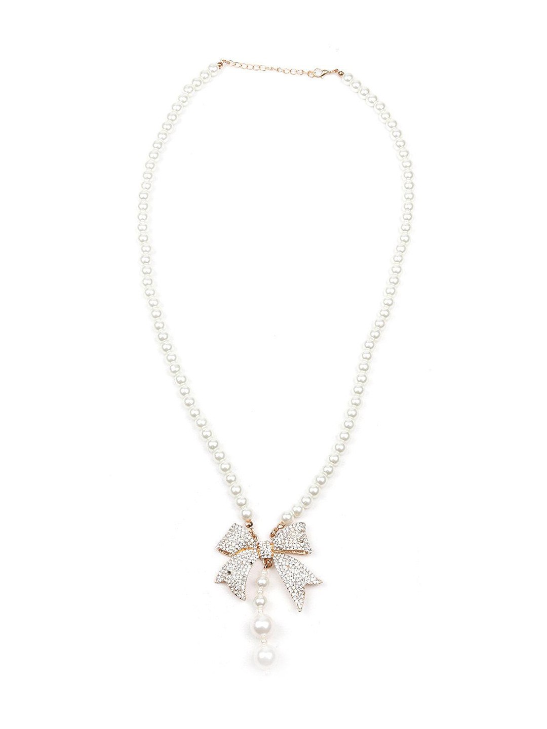 

ODETTE Gold-Plated Stone Studded & Beaded Necklace