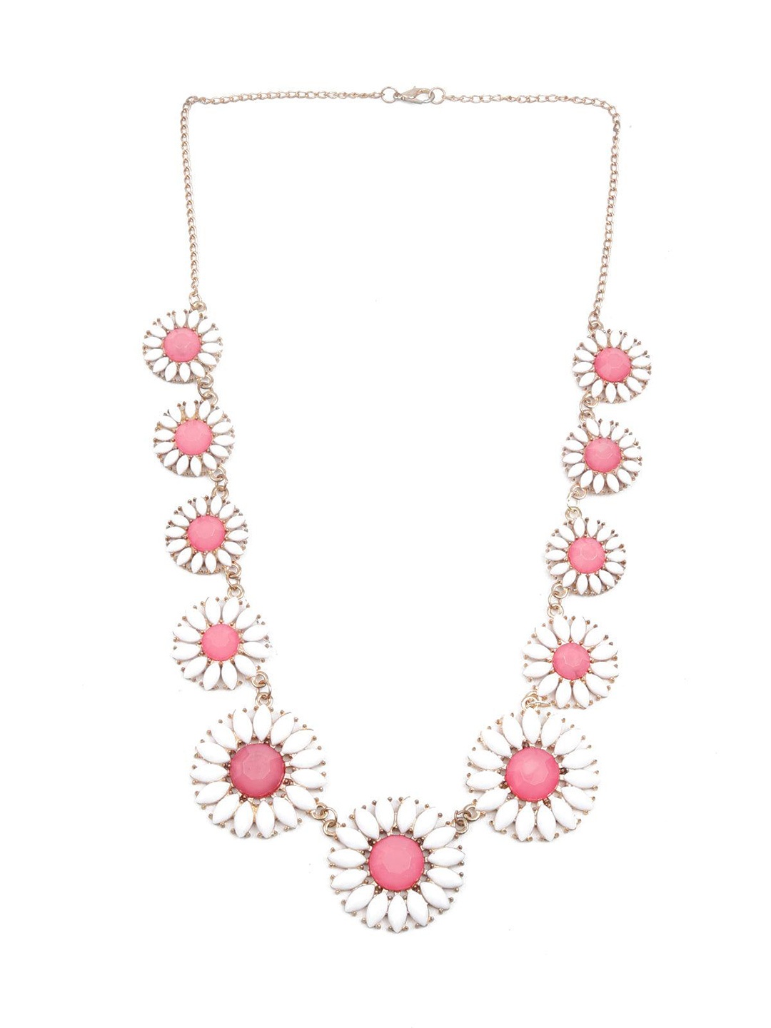 

ODETTE Gold-Plated Beaded Floral Necklace