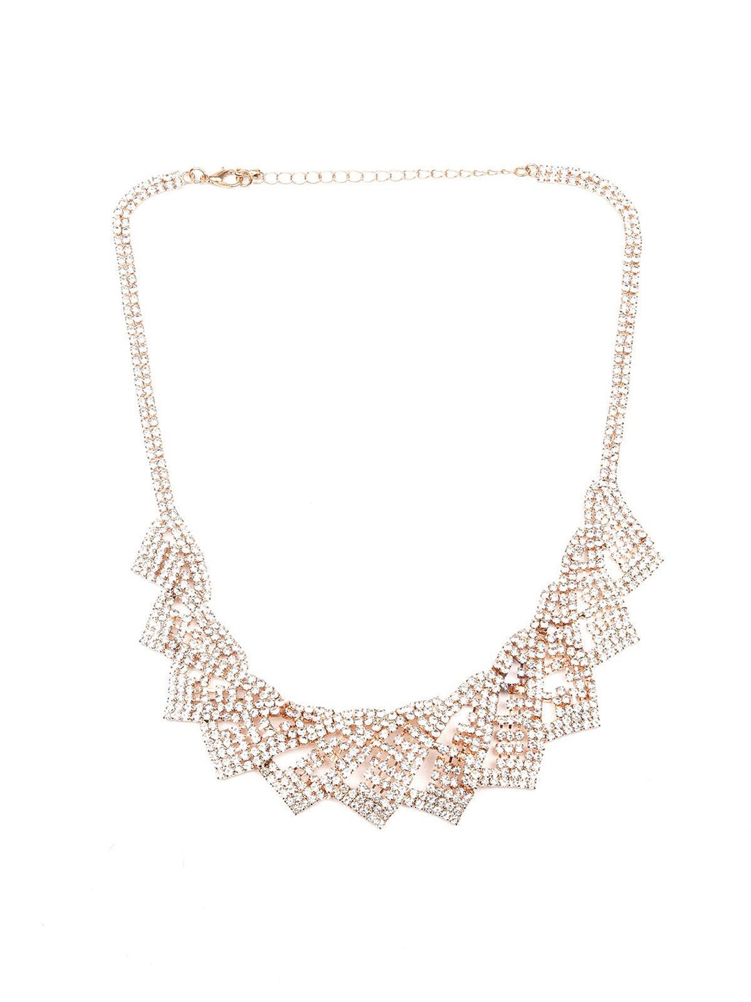 ODETTE Gold-Plated Stone-Studded Necklace