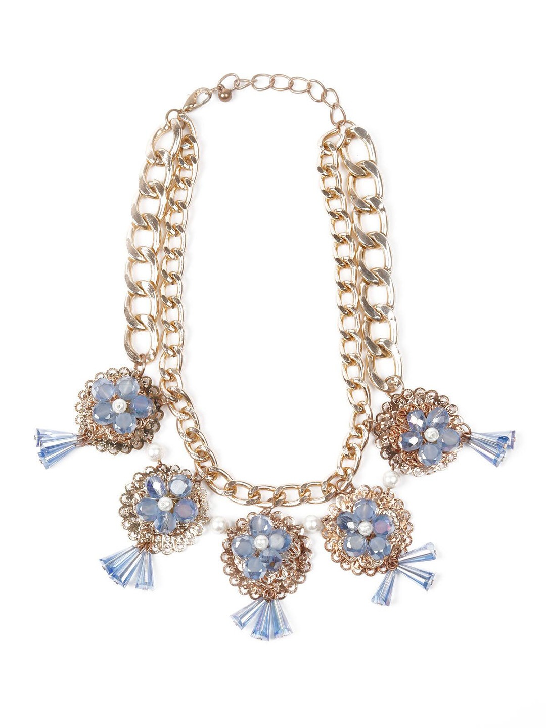 

ODETTE Gold-Plated Stone Studded Necklace