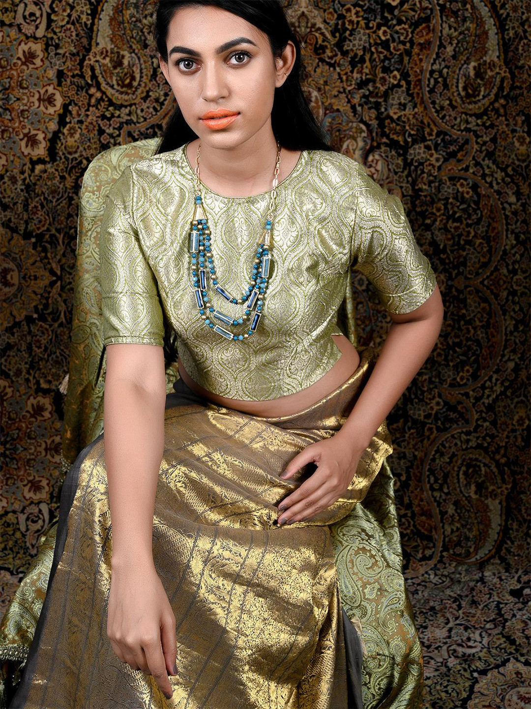 

ODETTE Gold-Plated Beaded Layered Necklace