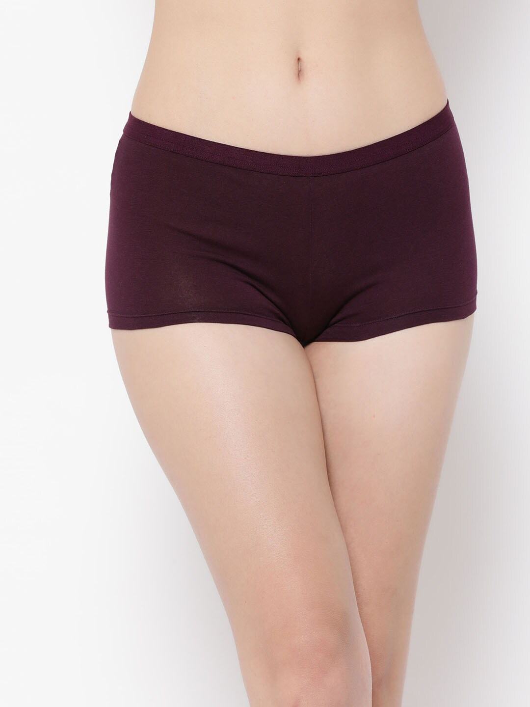 

Clovia Women Cotton Boyshorts Briefs, Purple