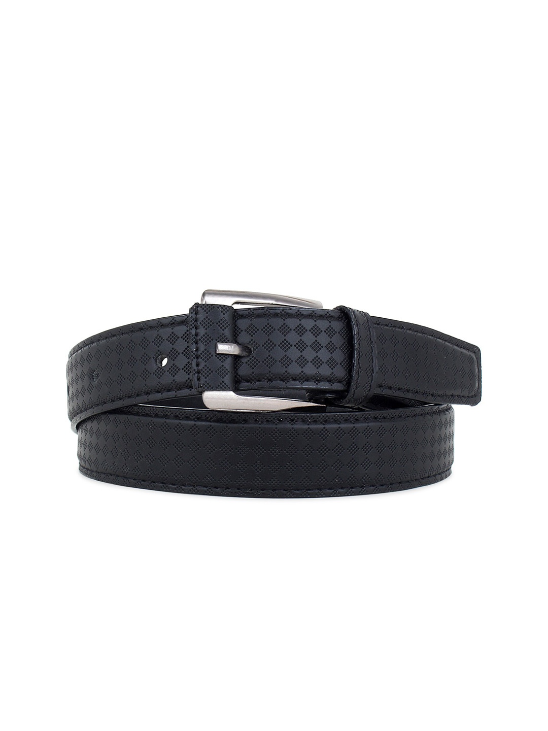 

Zacharias Unisex Kids Slim Textured Belt, Black