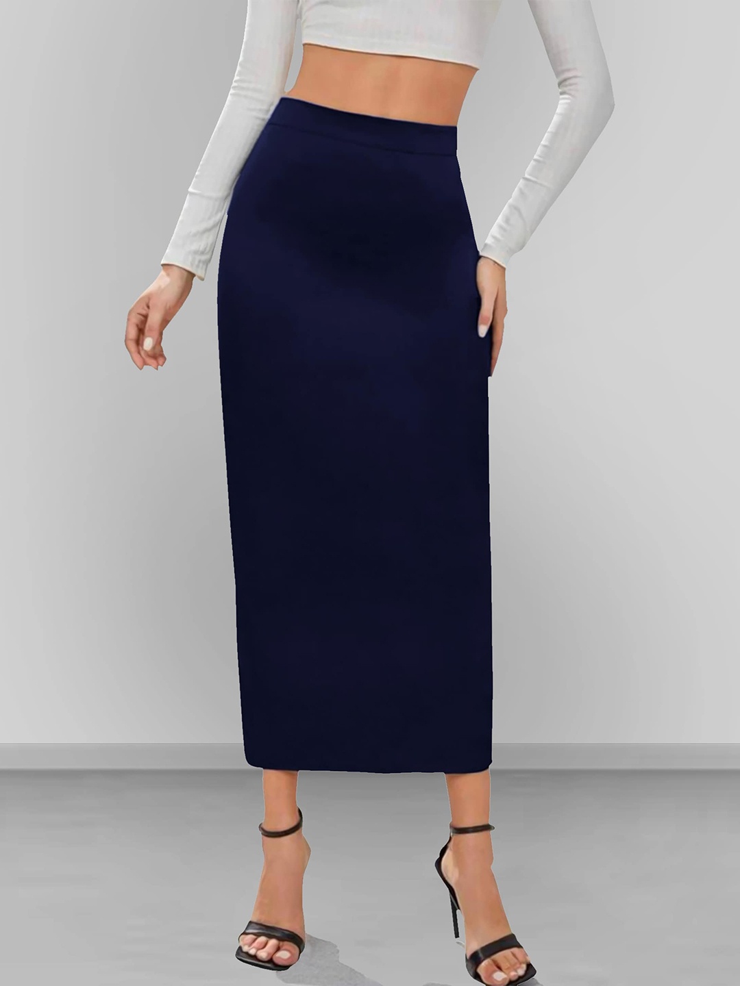 

Dream Beauty Fashion Pencil Midi Skirt, Navy blue