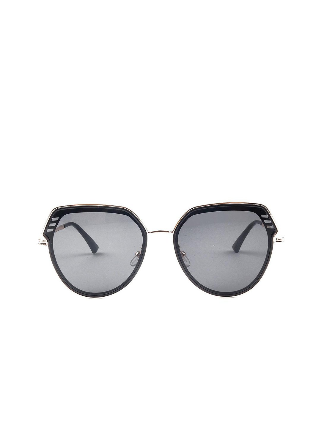 

ODETTE Women Round Sunglasses With UV Protected Lens, Black