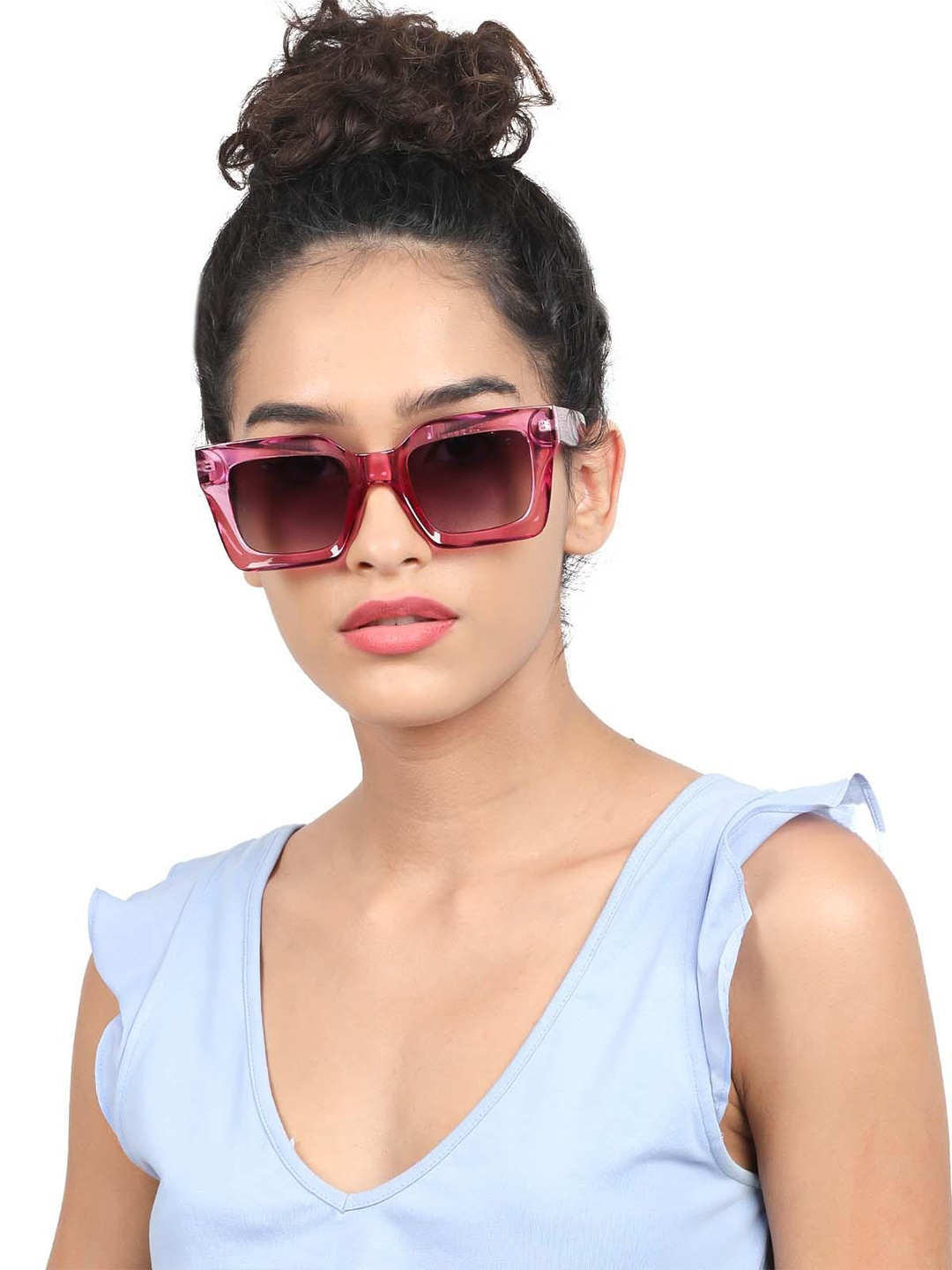 

ODETTE Women Oversized Sunglasses With UV Protected Lens, Brown