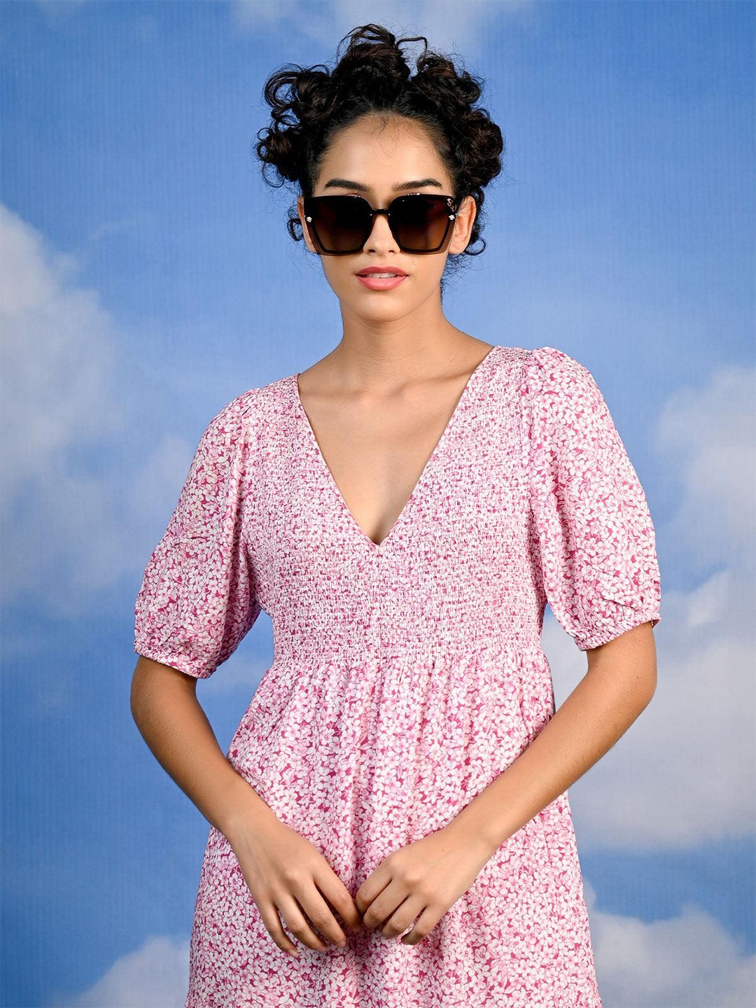 

ODETTE Women Lens & Oversized Sunglasses With UV Protected Lens, Purple
