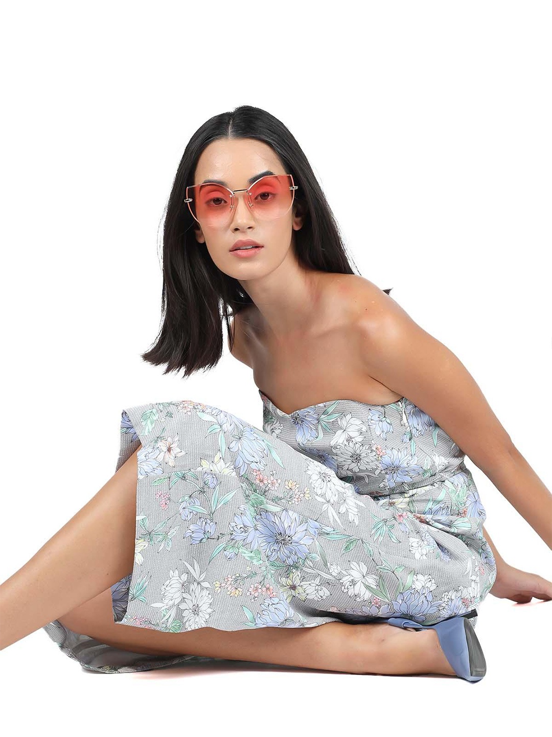 ODETTE Oversized UV Protected Lens Sunglasses NEW165, Pink