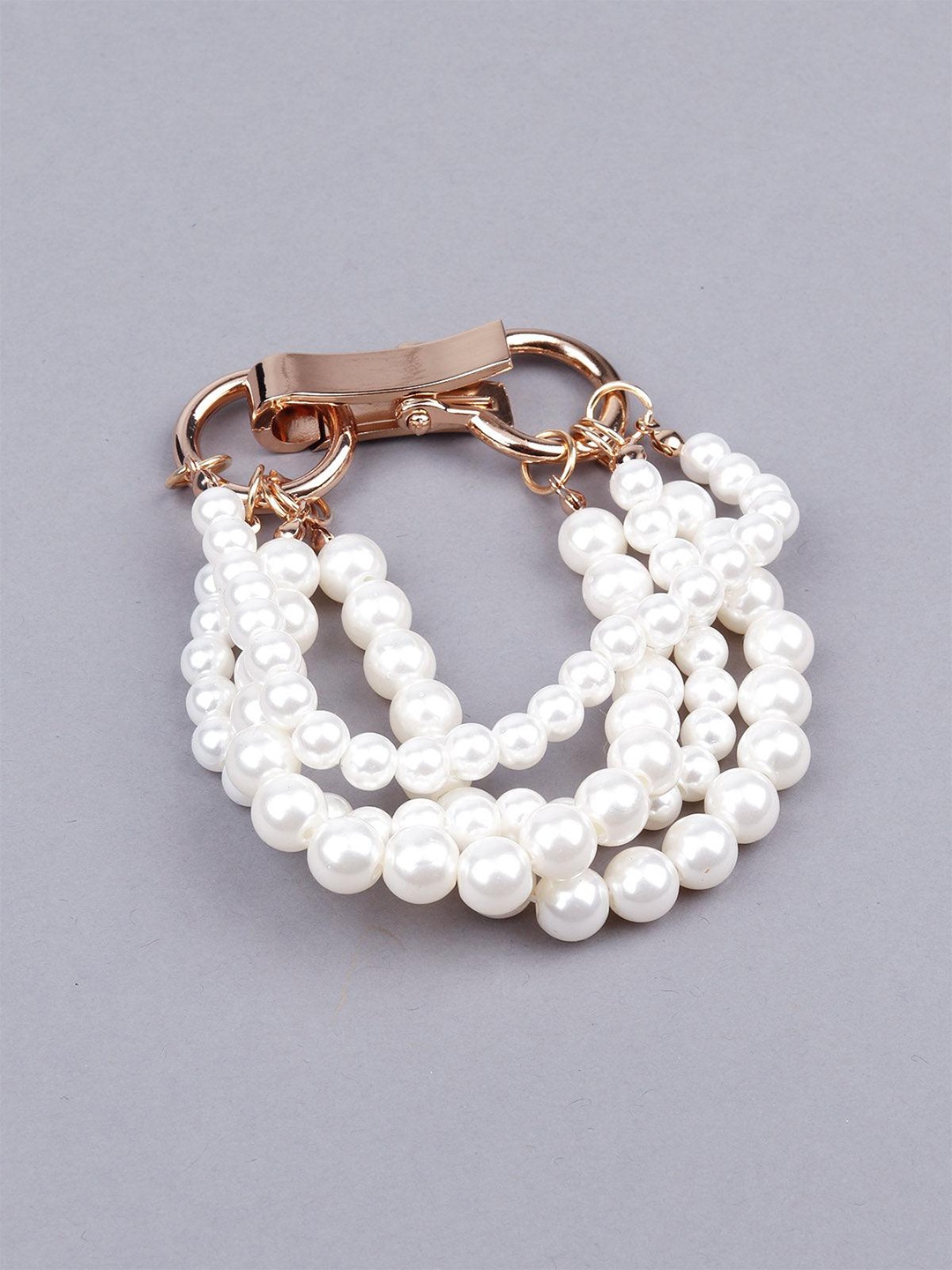 

ODETTE Women Gold-Plated Beaded Link Bracelet