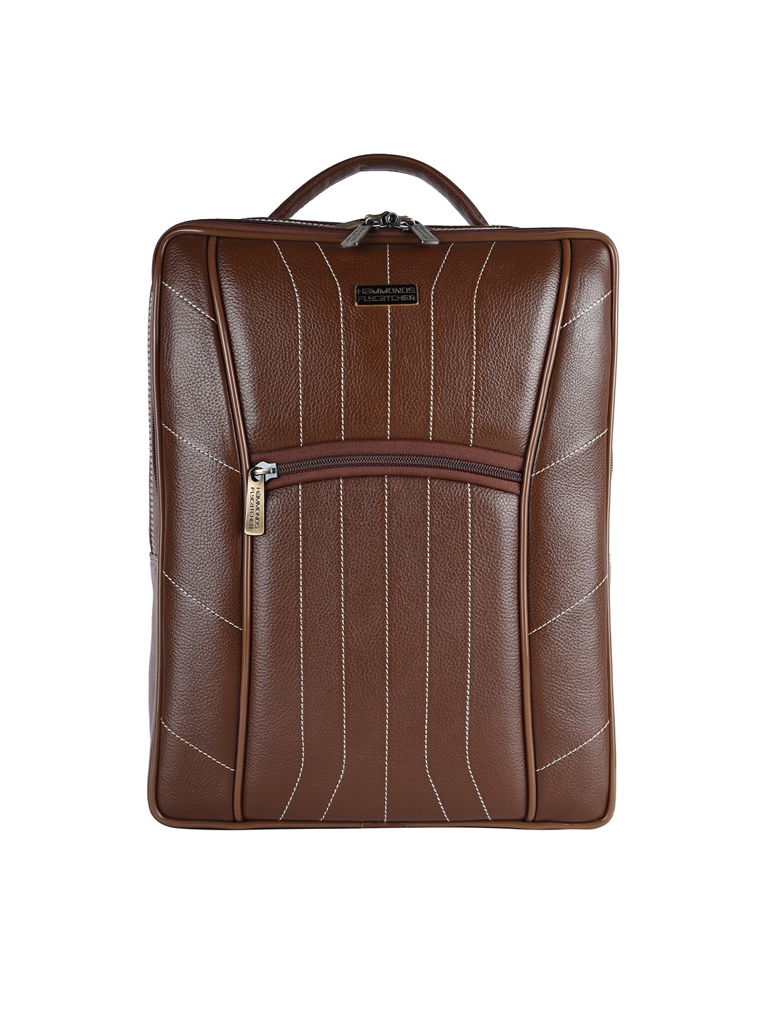 

HAMMONDS FLYCATCHER Unisex 16 Inch Laptop Leather Backpack, Brown