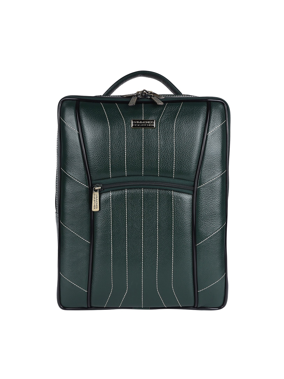 

HAMMONDS FLYCATCHER Unisex 16 Inch Laptop Leather Backpack, Green