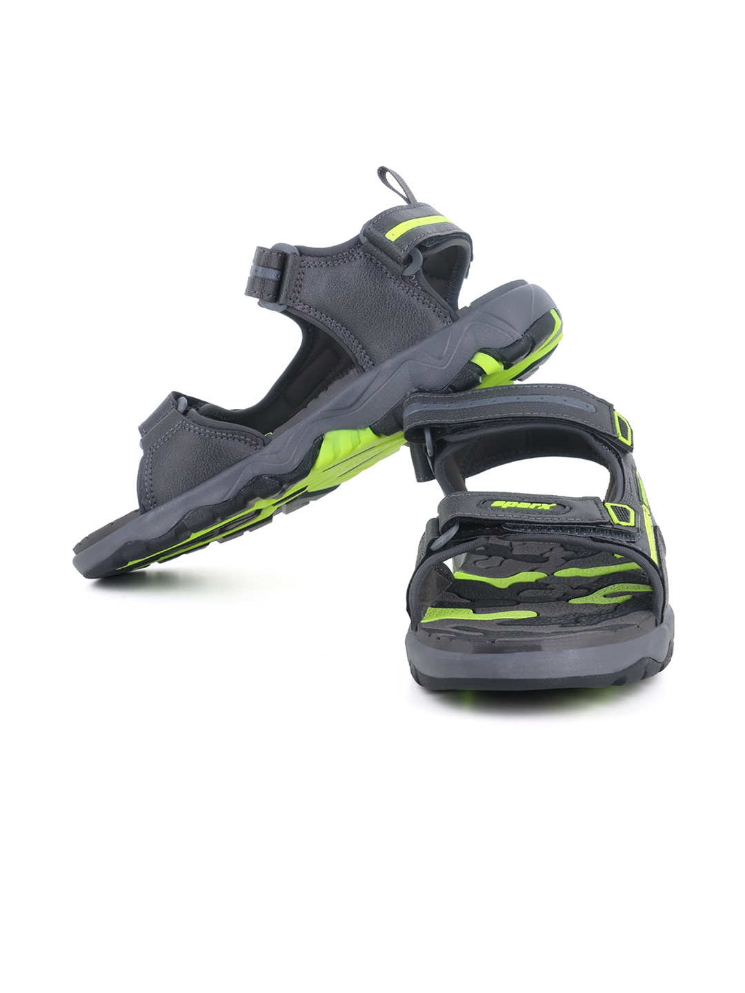 

Sparx Men Textured Floater Sports Sandals, Grey