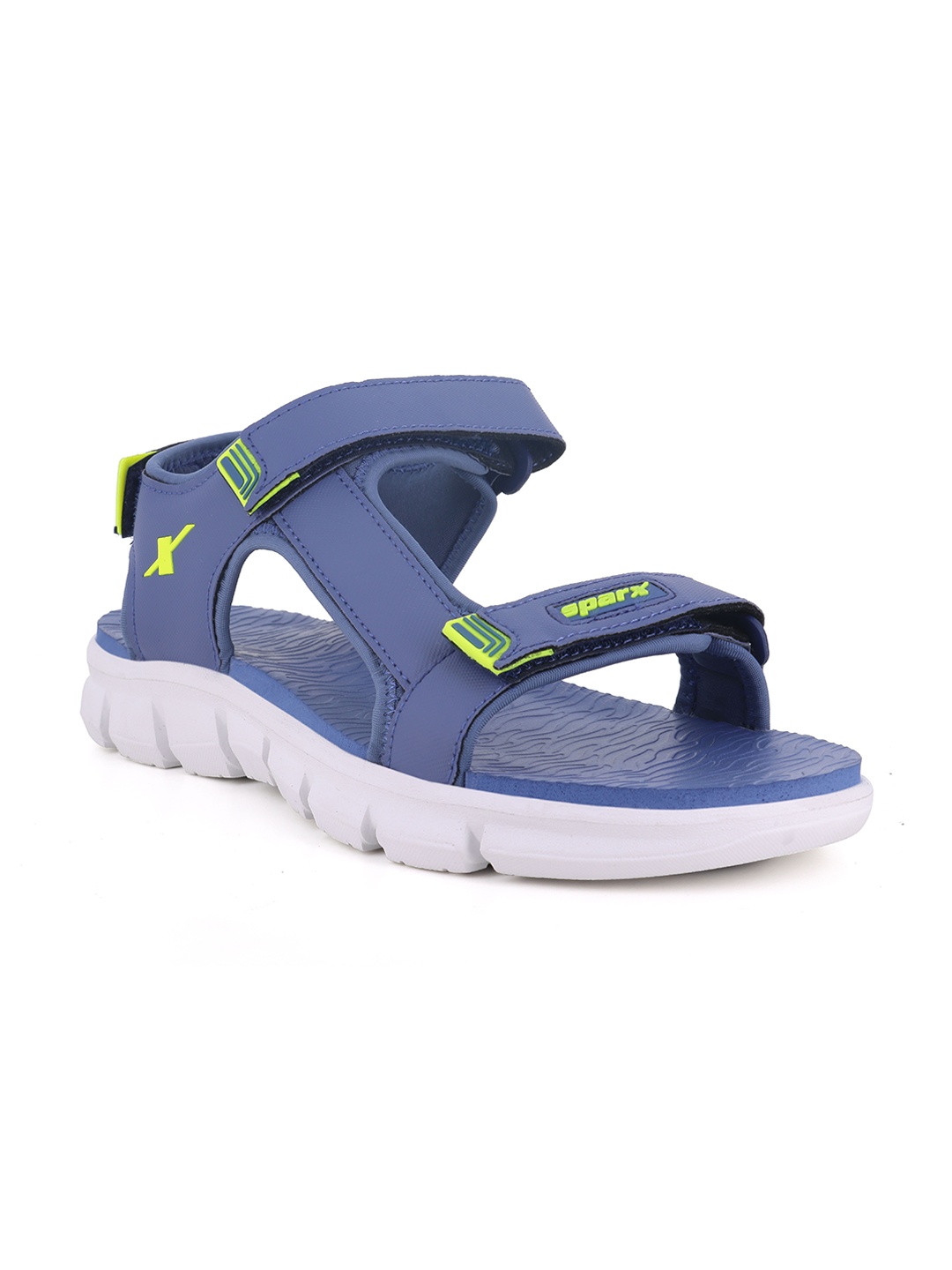 

Sparx Men Textured Floater Sports Sandals, Blue