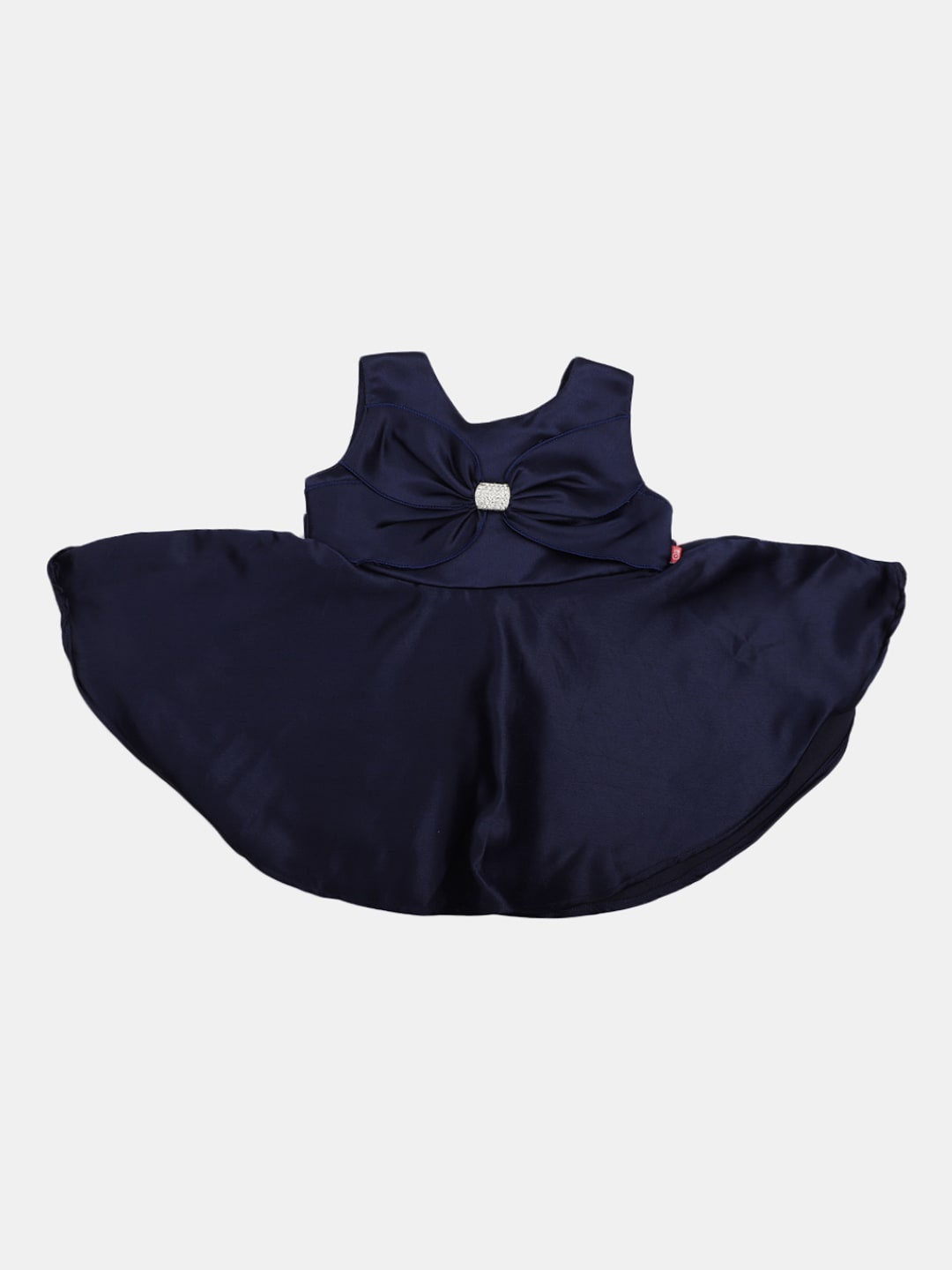 

V-Mart Infants Girls Bow Detail Cotton Fit & Flare Dress, Blue
