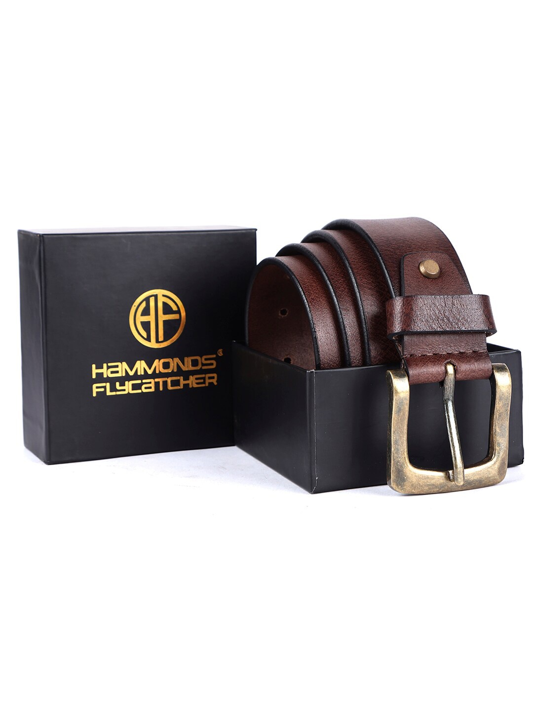 

HAMMONDS FLYCATCHER Men Wide Leather Formal Belt, Brown