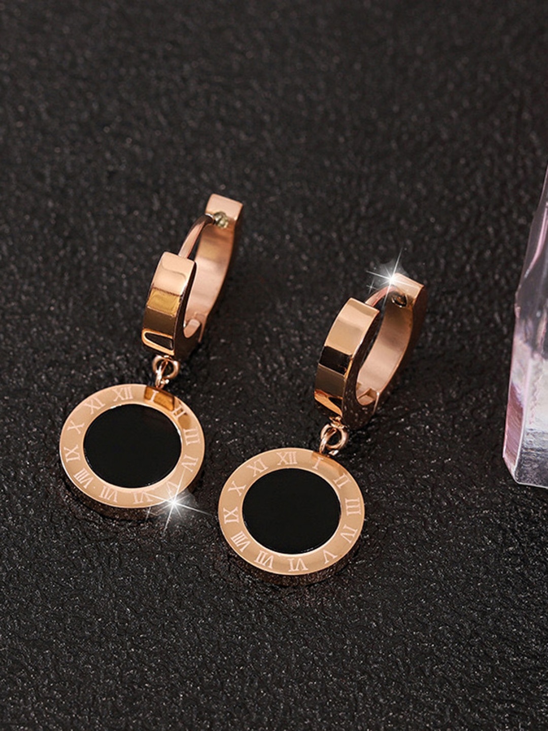 

MYKI Rose Gold-Plated Circular Hoop Earrings