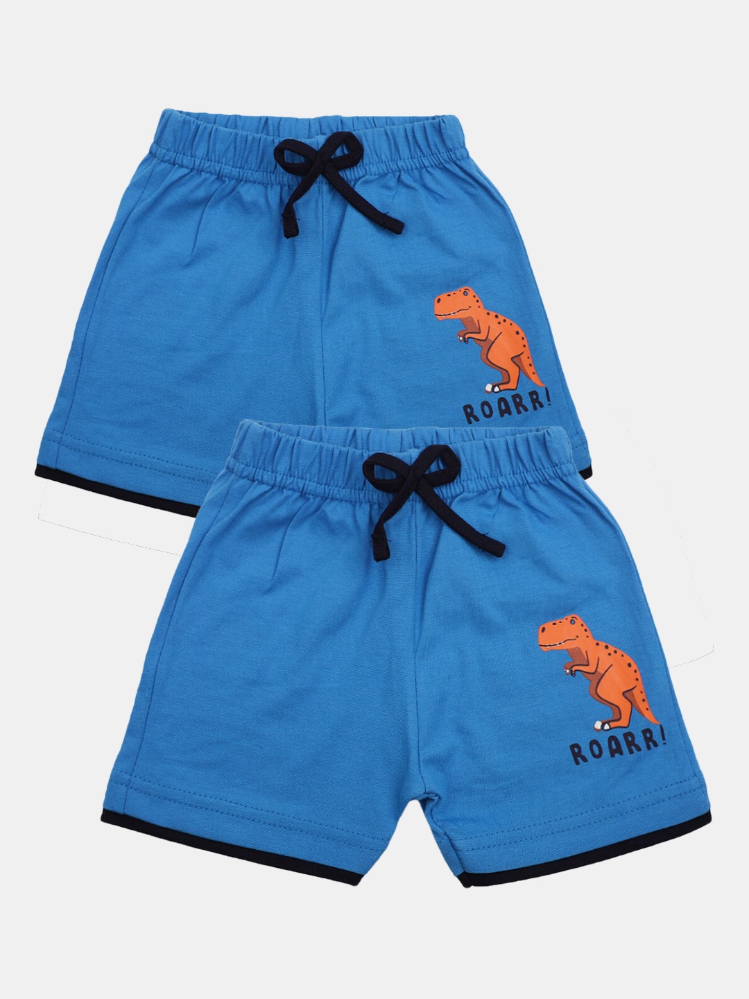 

V-Mart Infants Pack of 2 Cotton Shorts, Blue