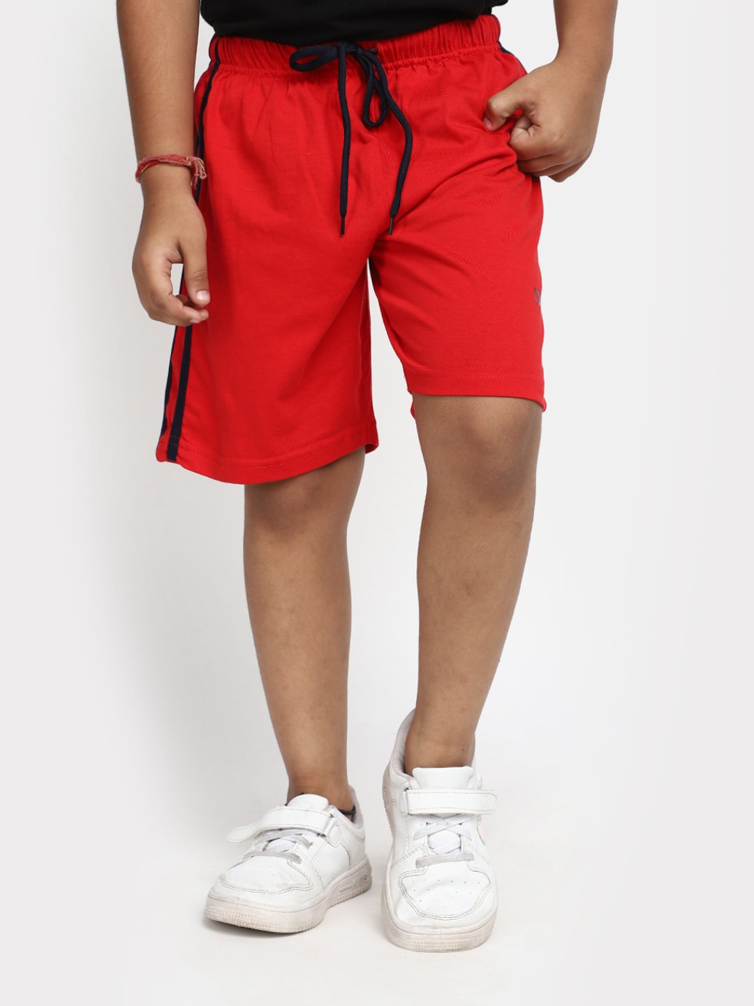 

V-Mart Boys Mid Rise Cotton Shorts, Red