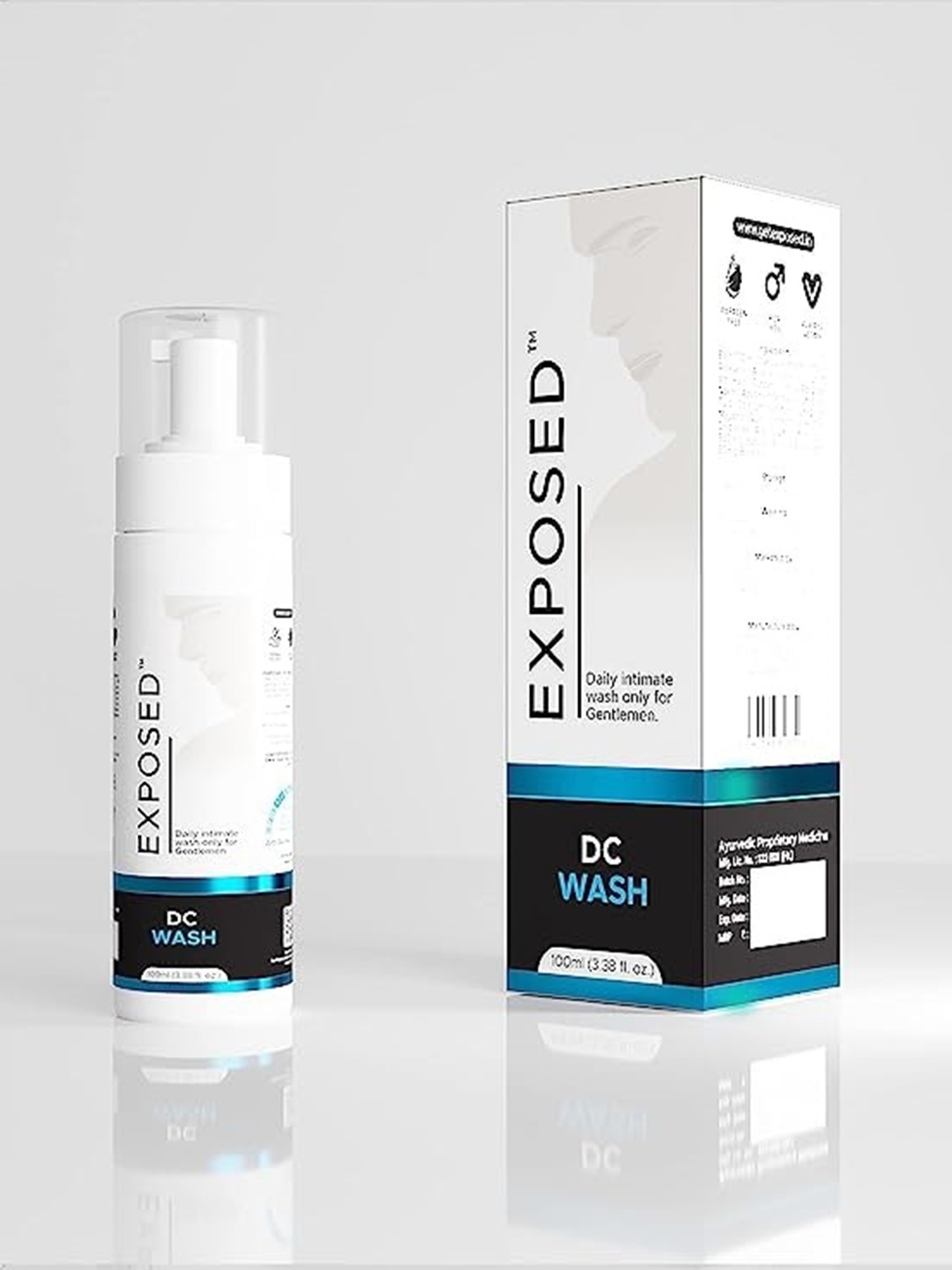 

EXPOSED Men Intimate Wash 100 Ml, White