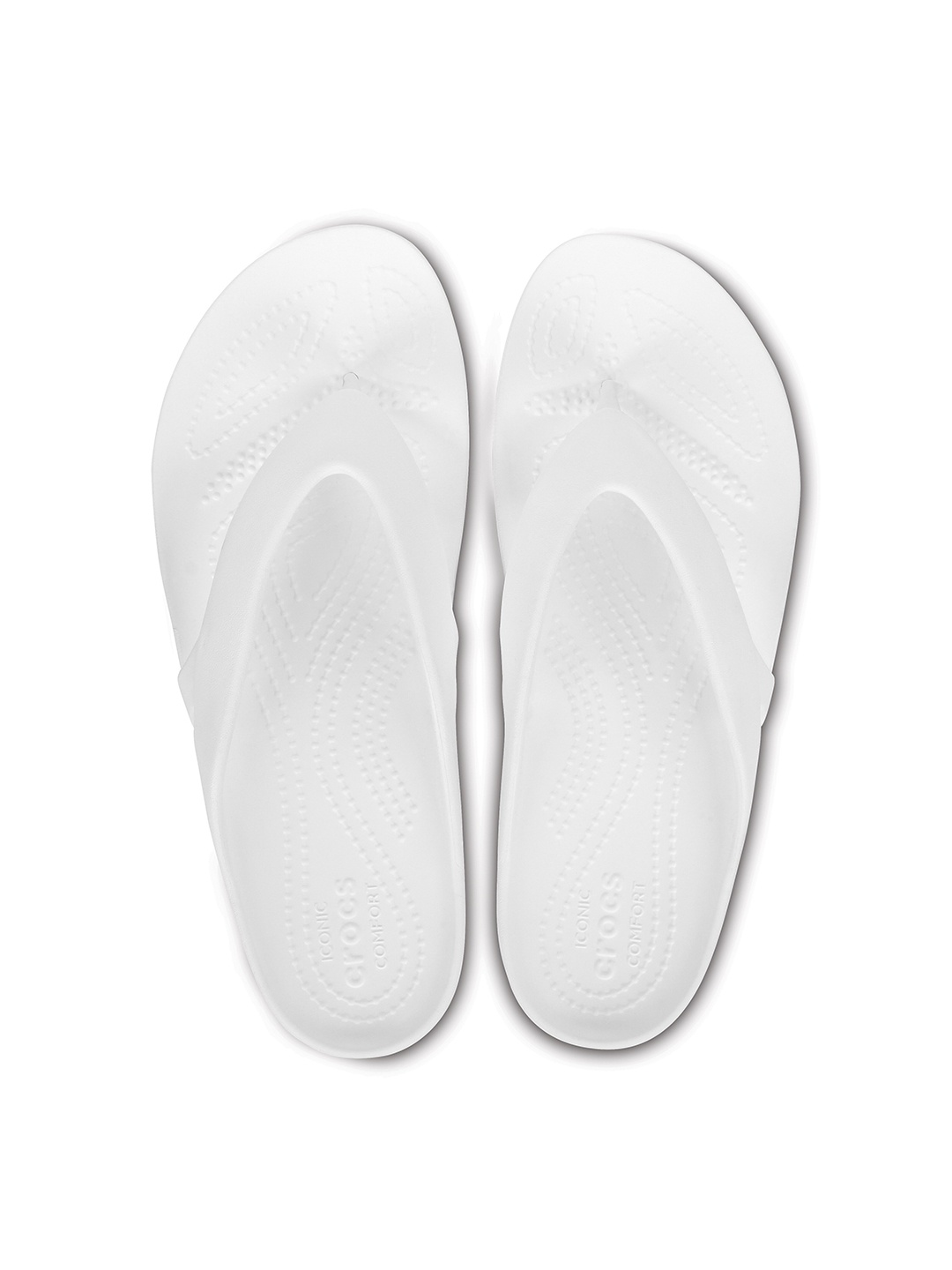 

Crocs Women Self Design Croslite Thong Flip-Flops, White