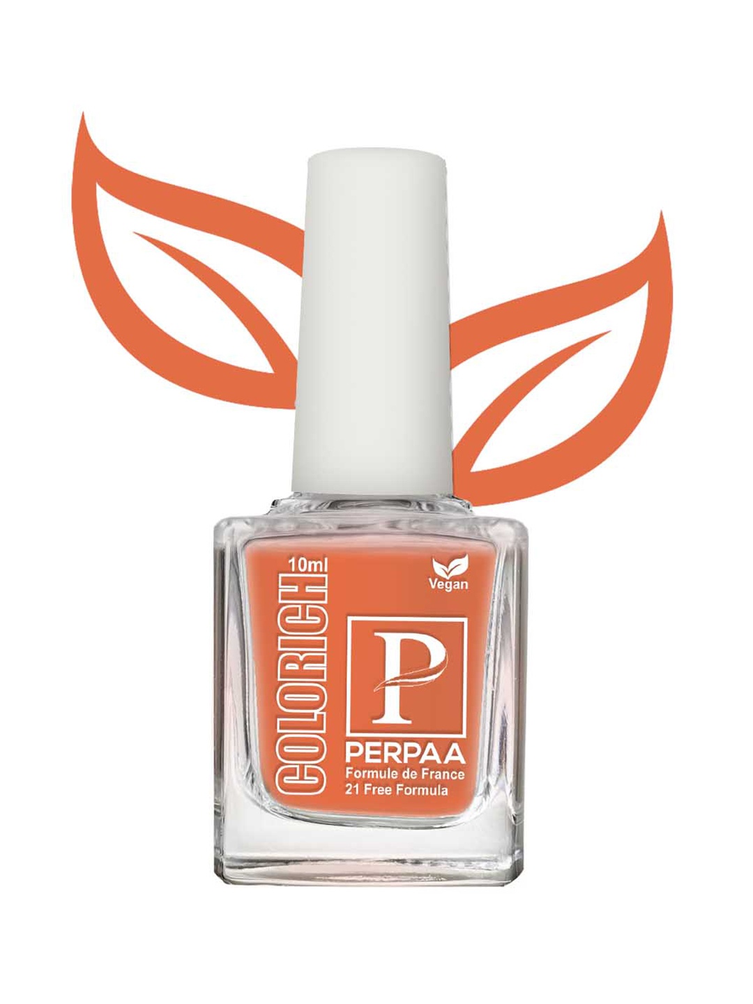 

PERPAA Colorich Quick Dry & Long Lasting Glossy Nail Polish 10 ml - Orange 15