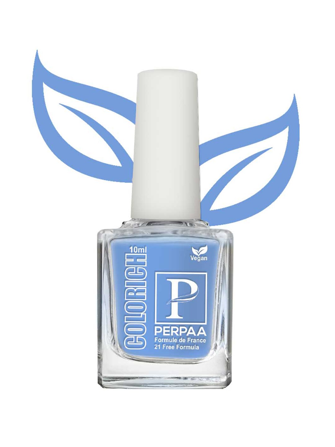 

PERPAA Colorich Chip Resistant & Long Lasting Glossy Nail Polish 10 ml - Ice Blue 06