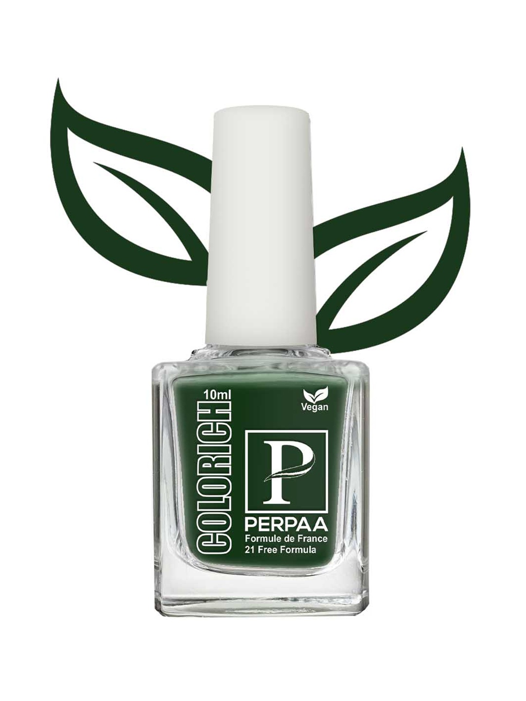 

PERPAA Colorich Chip Resistant & Long Lasting Glossy Nail Polish 10 ml - Army Green 14