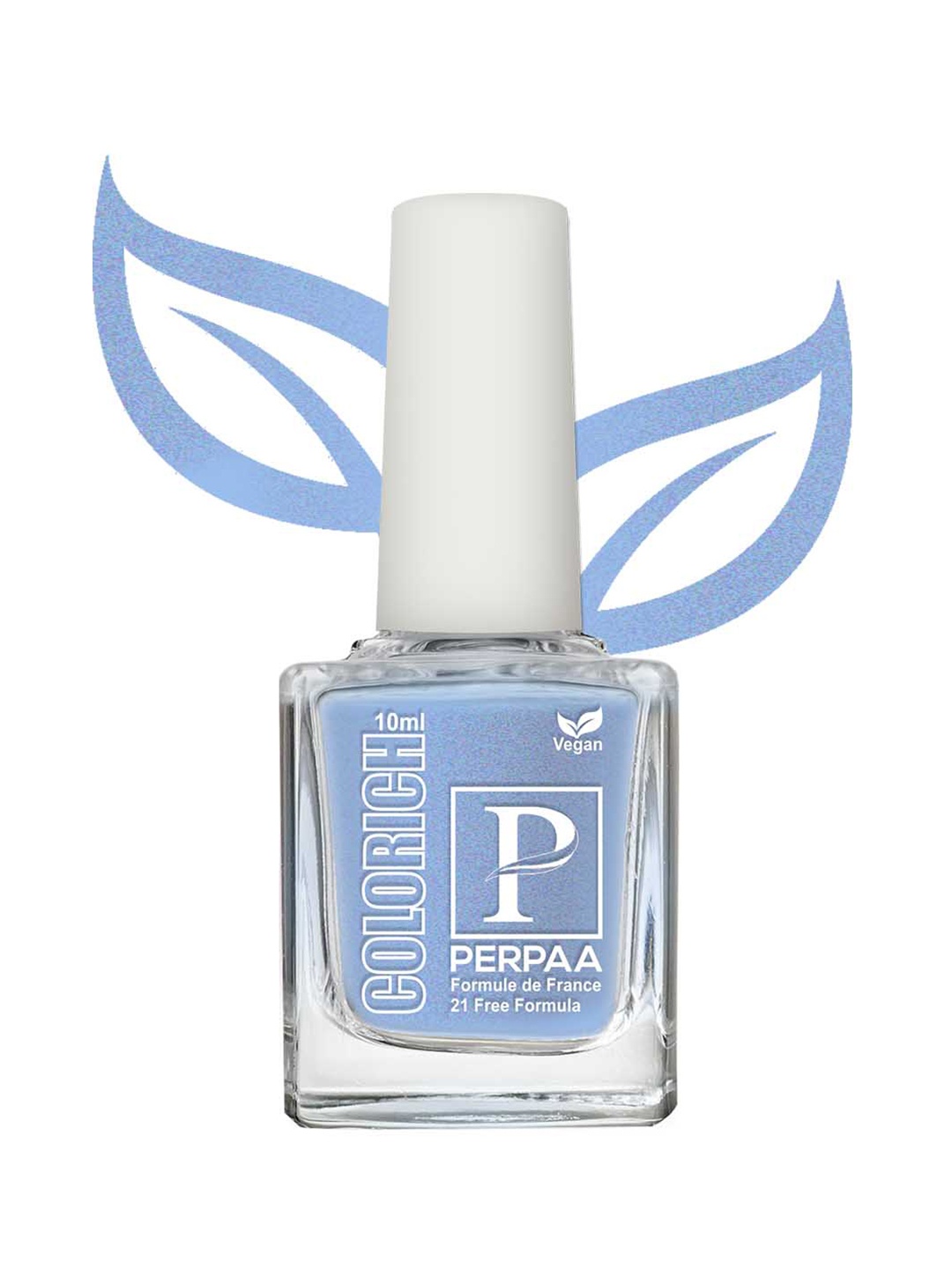 PERPAA Colorich Chip Resistant & Long Lasting Glossy Nail Polish 10 ml - Texture Blue 07