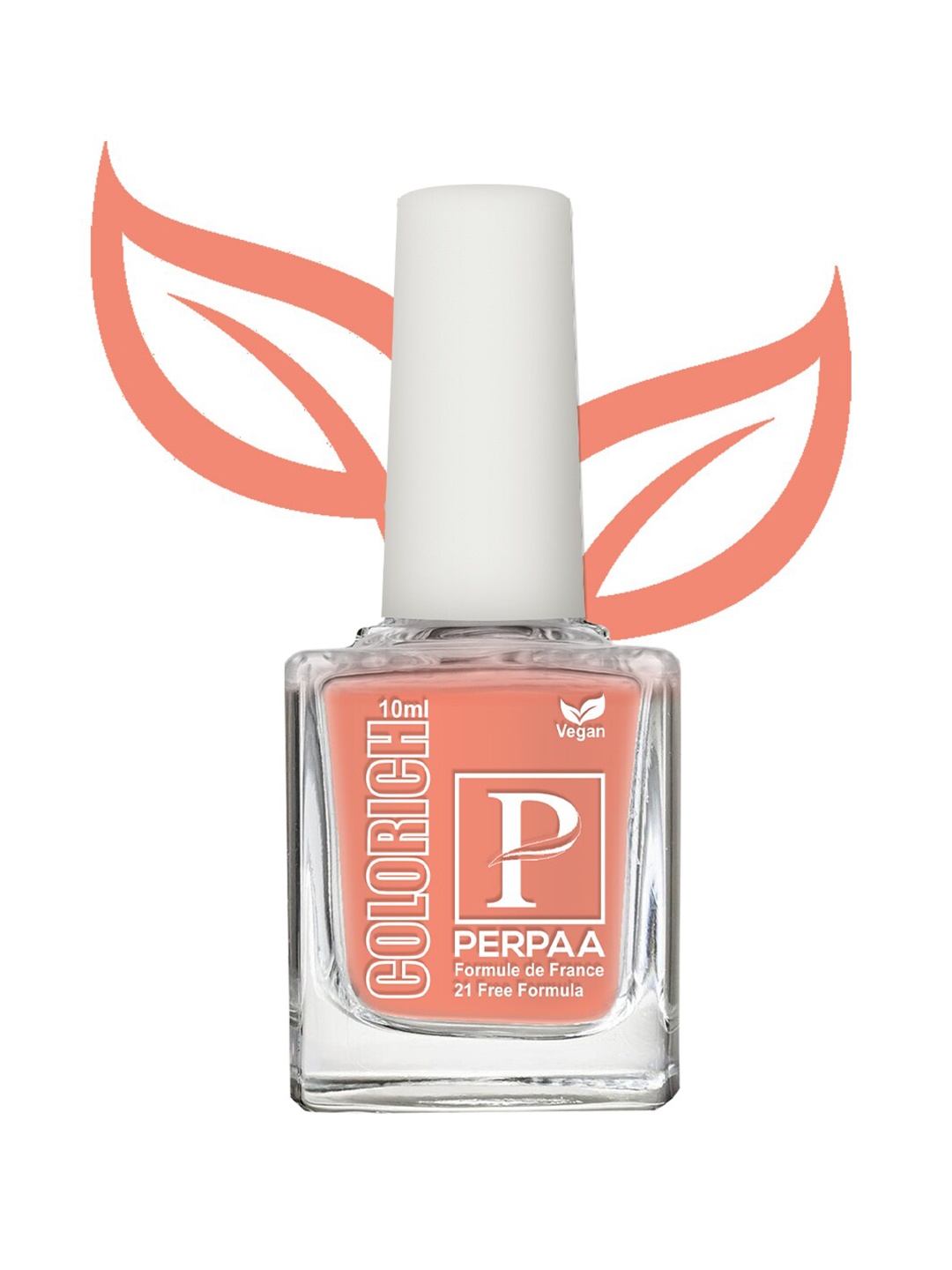 

PERPAA Colorich Chip Resistant & Long Lasting Glossy Nail Polish 10 ml - Peach 04