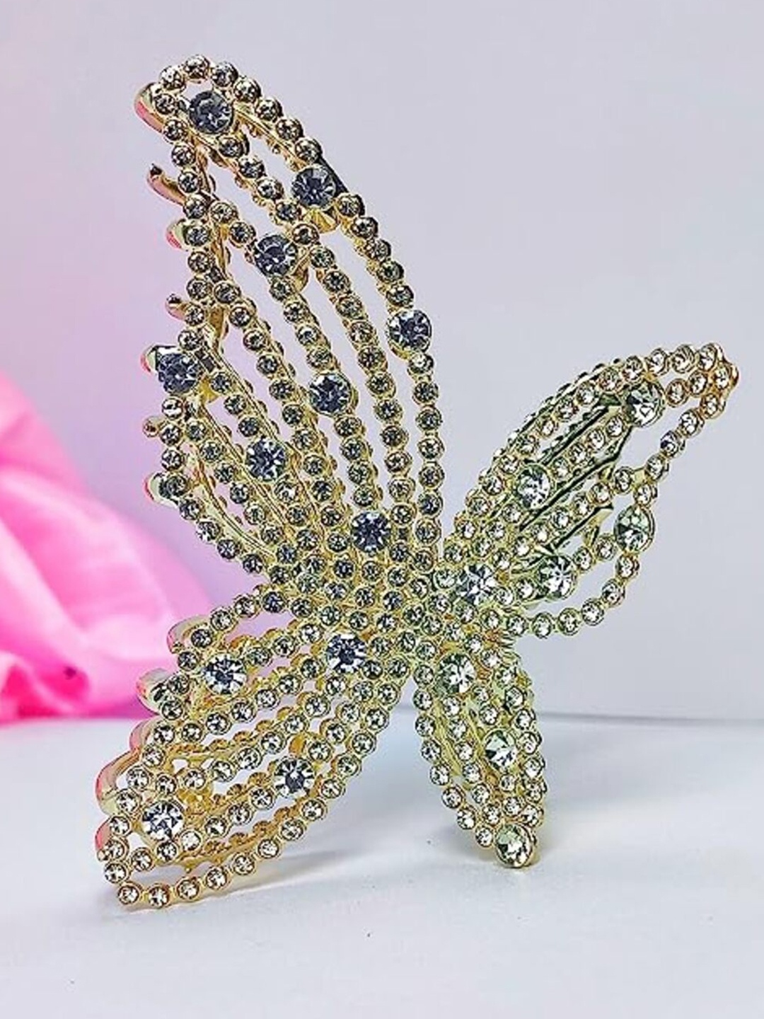 

ANNA CREATIONS Embellished Claw Clip, Gold