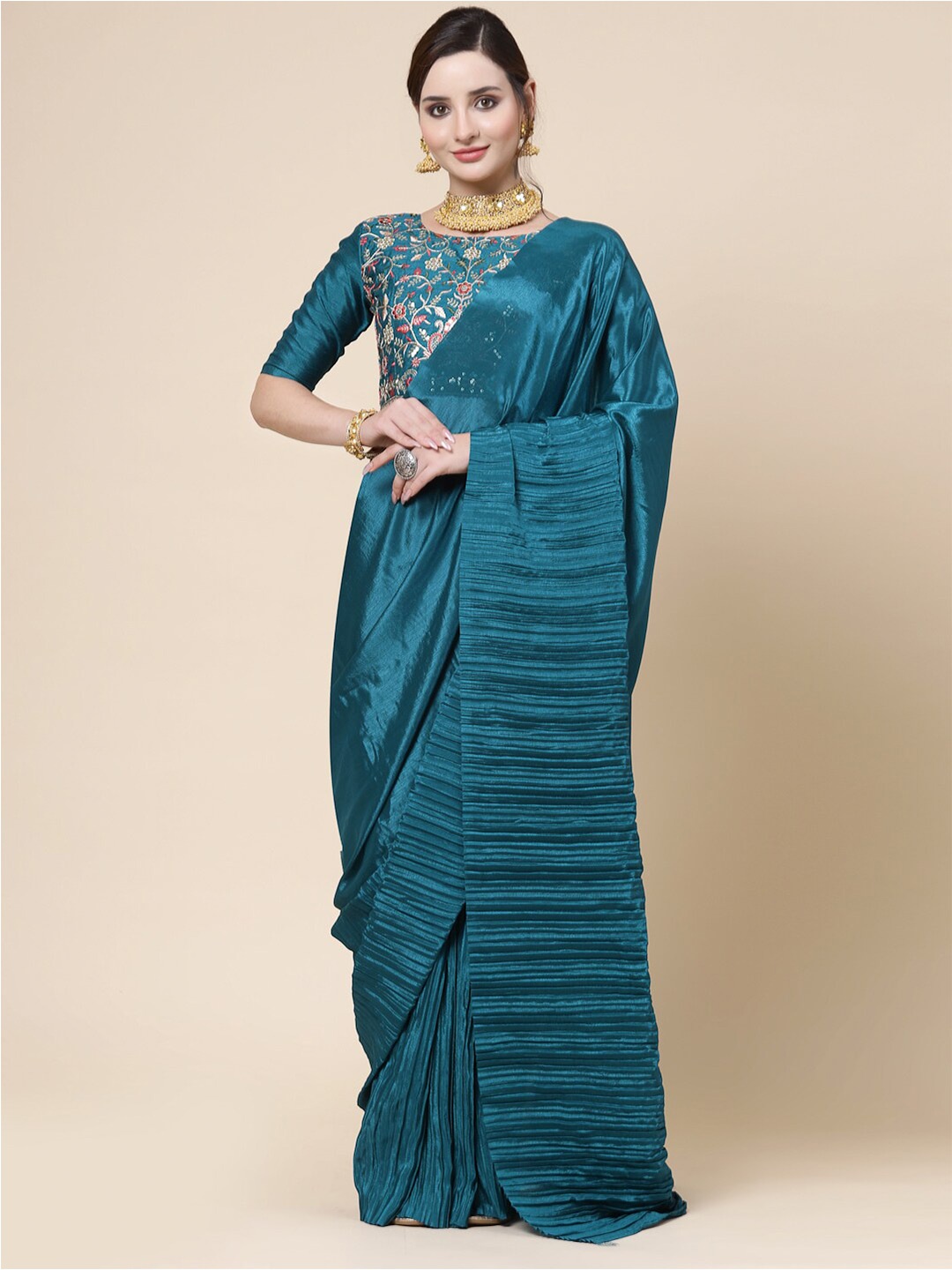 

KALINI Pure Silk Saree, Blue